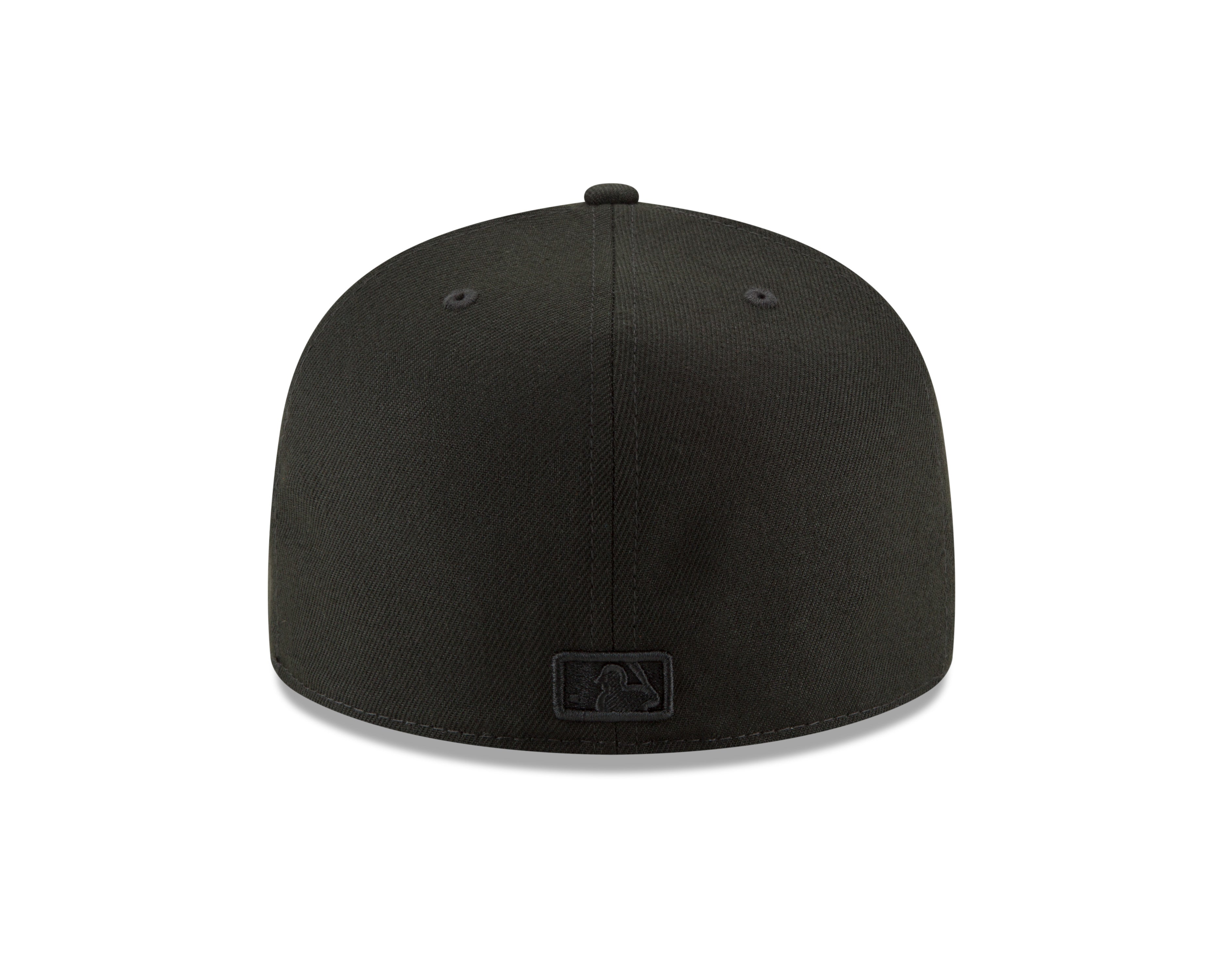 MLB Batterman Logo New Era Men's Black on Black 59Fifty Fitted Hat