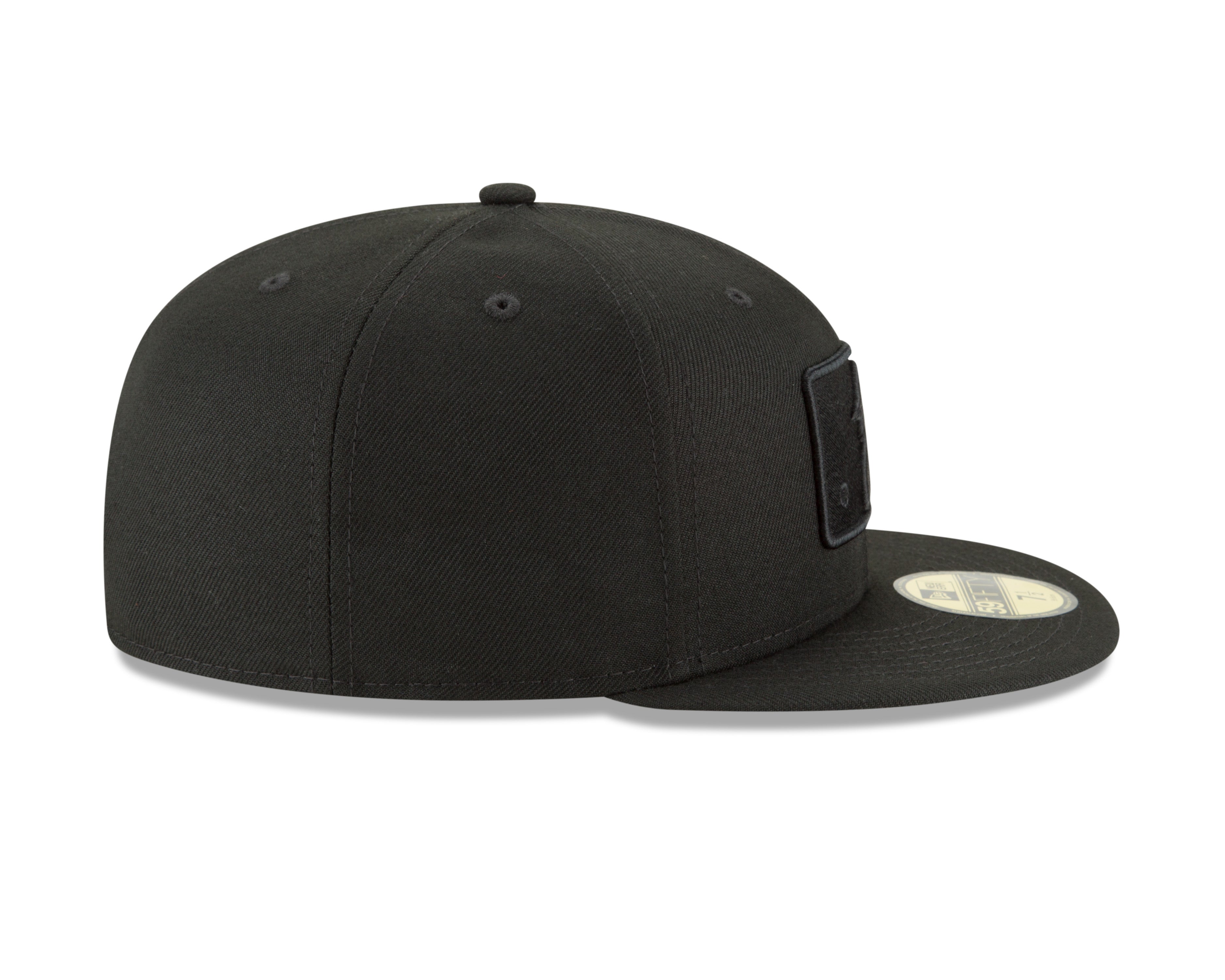 MLB Batterman Logo New Era Men's Black on Black 59Fifty Fitted Hat