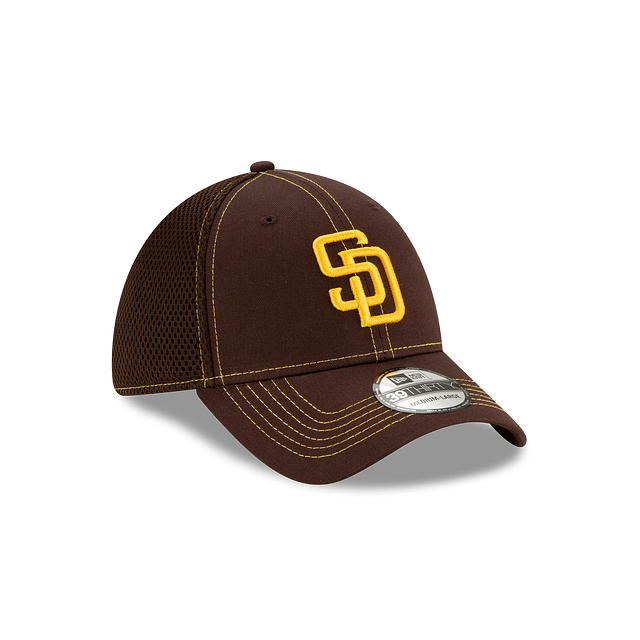 Casquette extensible 39Thirty Neo marron pour homme des Padres de San Diego MLB New Era