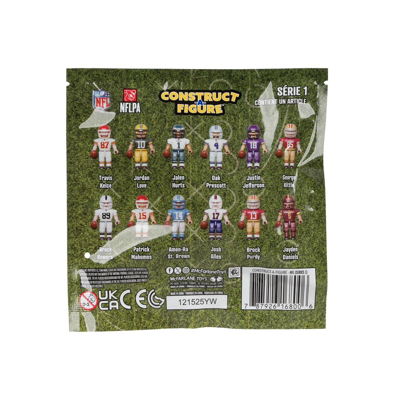 Mini-figurine NFL McFarlane Toys à assembler, série 1, pochette surprise