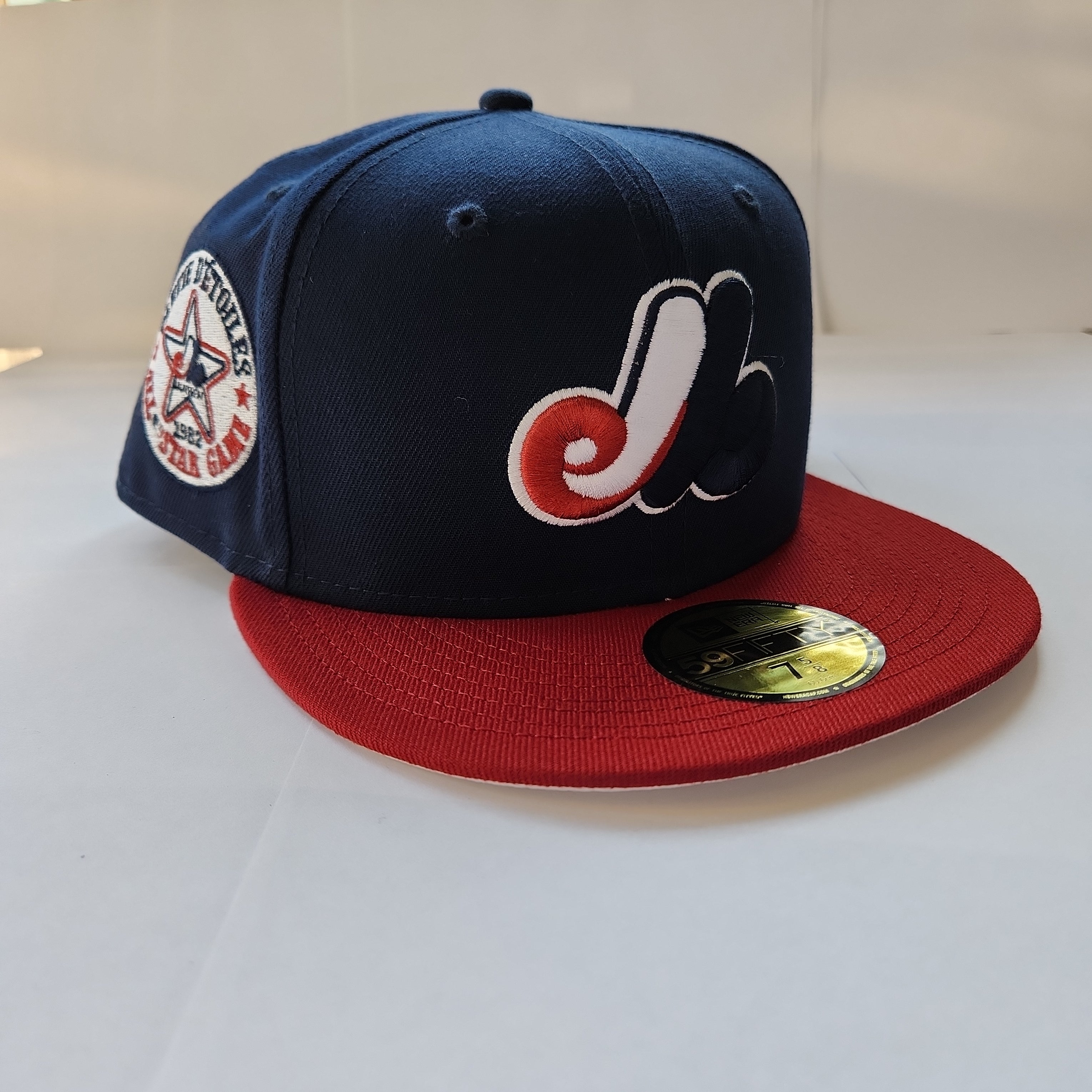 Casquette ajustée bleu marine 59Fifty 1982 All Star Game Cooperstown des Expos de Montréal MLB New Era pour hommes