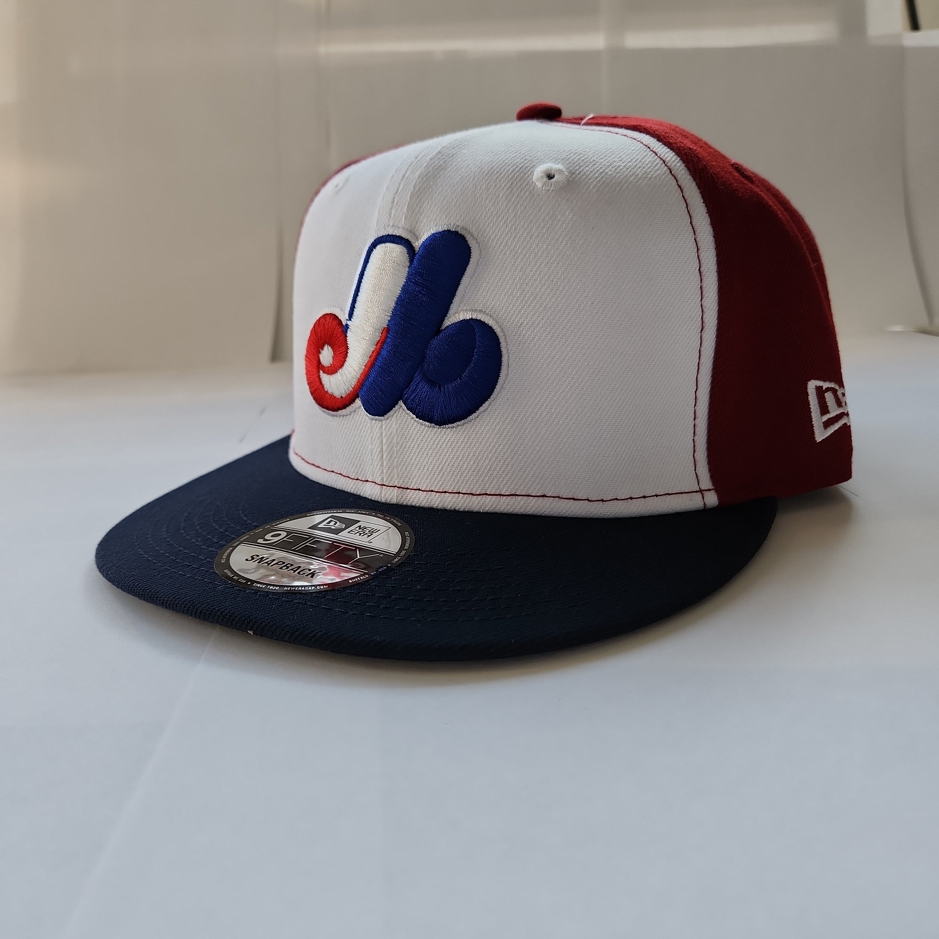 Montreal Expos MLB New Era Men's Tricolor 9Fifty 25th Anniversary Cooperstown Snapback