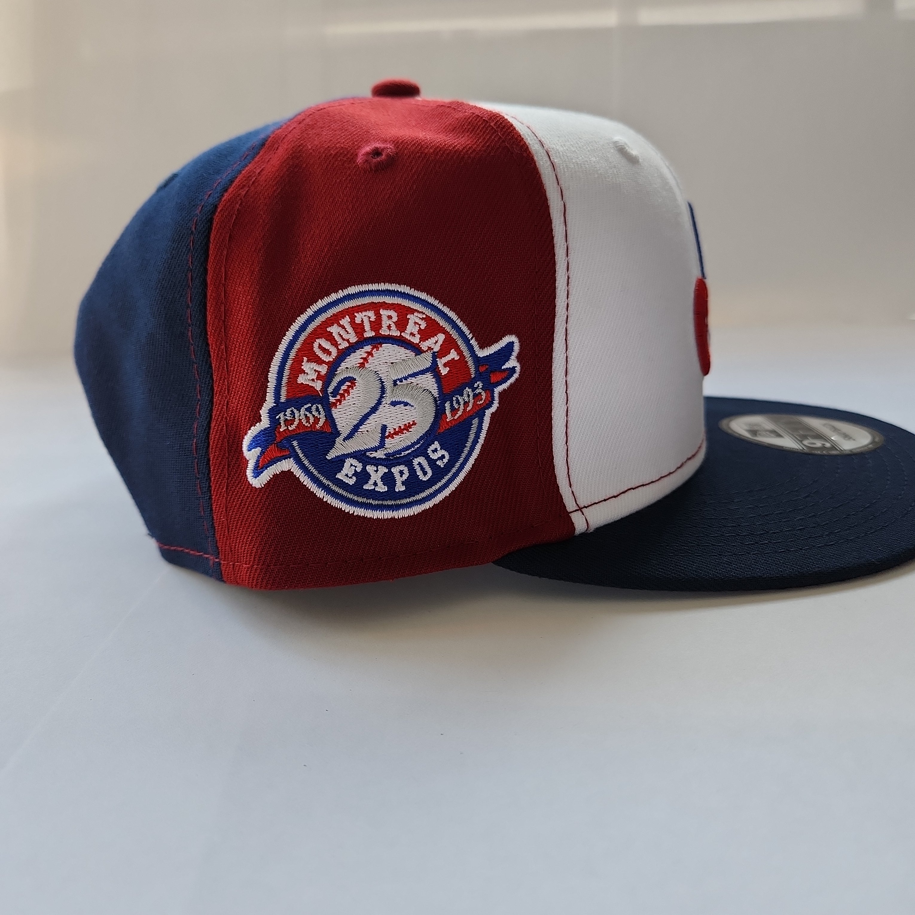 Montreal Expos MLB New Era Men's Tricolor 9Fifty 25th Anniversary Cooperstown Snapback