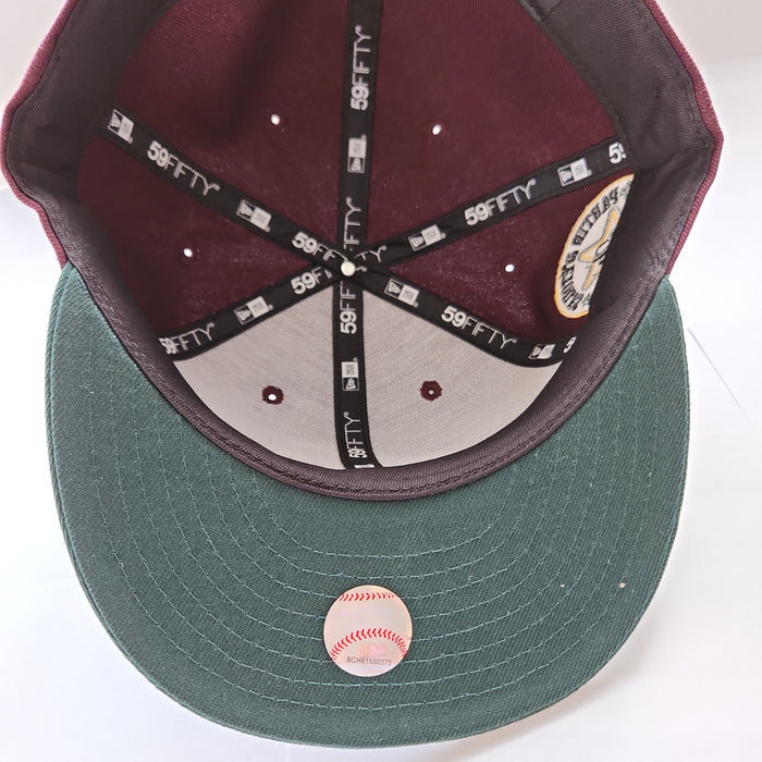 Montreal Expos MLB New Era Men's Maroon/Green 59Fifty 1982 All Star Game Cooperstown Fitted Hat