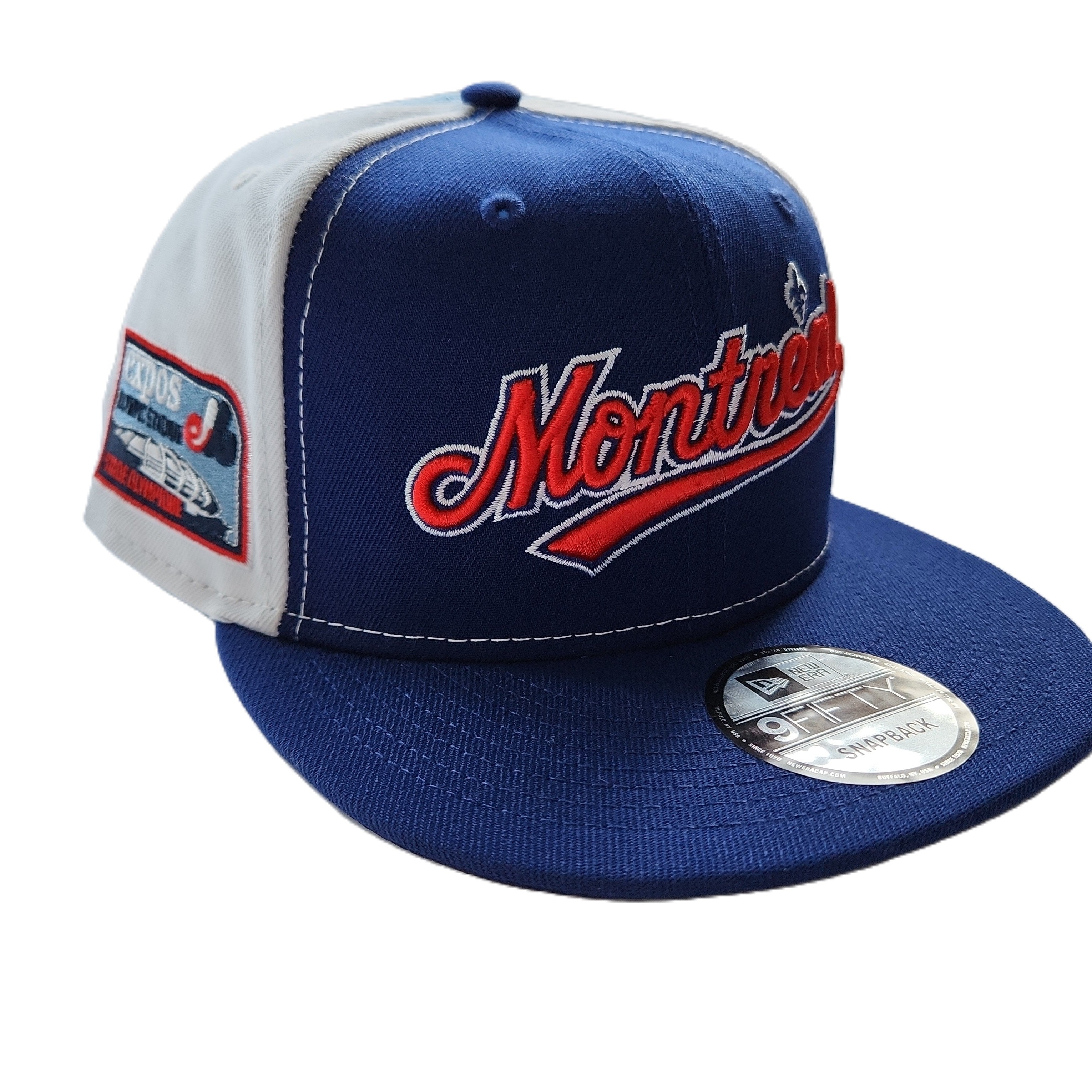 Montreal Expos MLB New Era Men's Royal Blue 9Fifty Olympic Stadium Patch Cooperstown Snapback