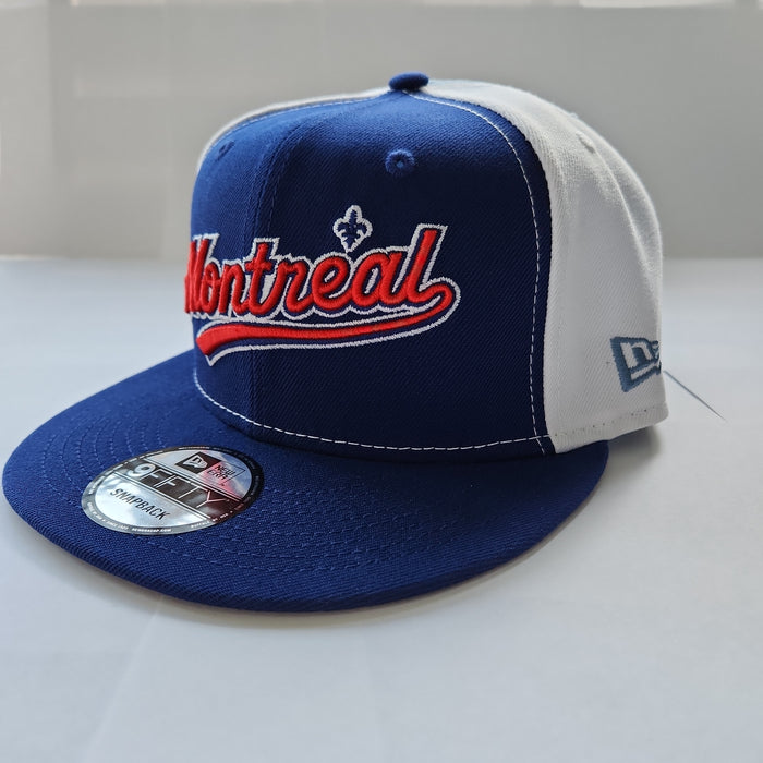Montreal Expos MLB New Era Men's Royal Blue 9Fifty Olympic Stadium Patch Cooperstown Snapback