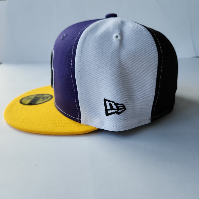 Montreal Expos MLB New Era Men's Yellow/Purple 59Fifty Cooperstown Fitted Hat