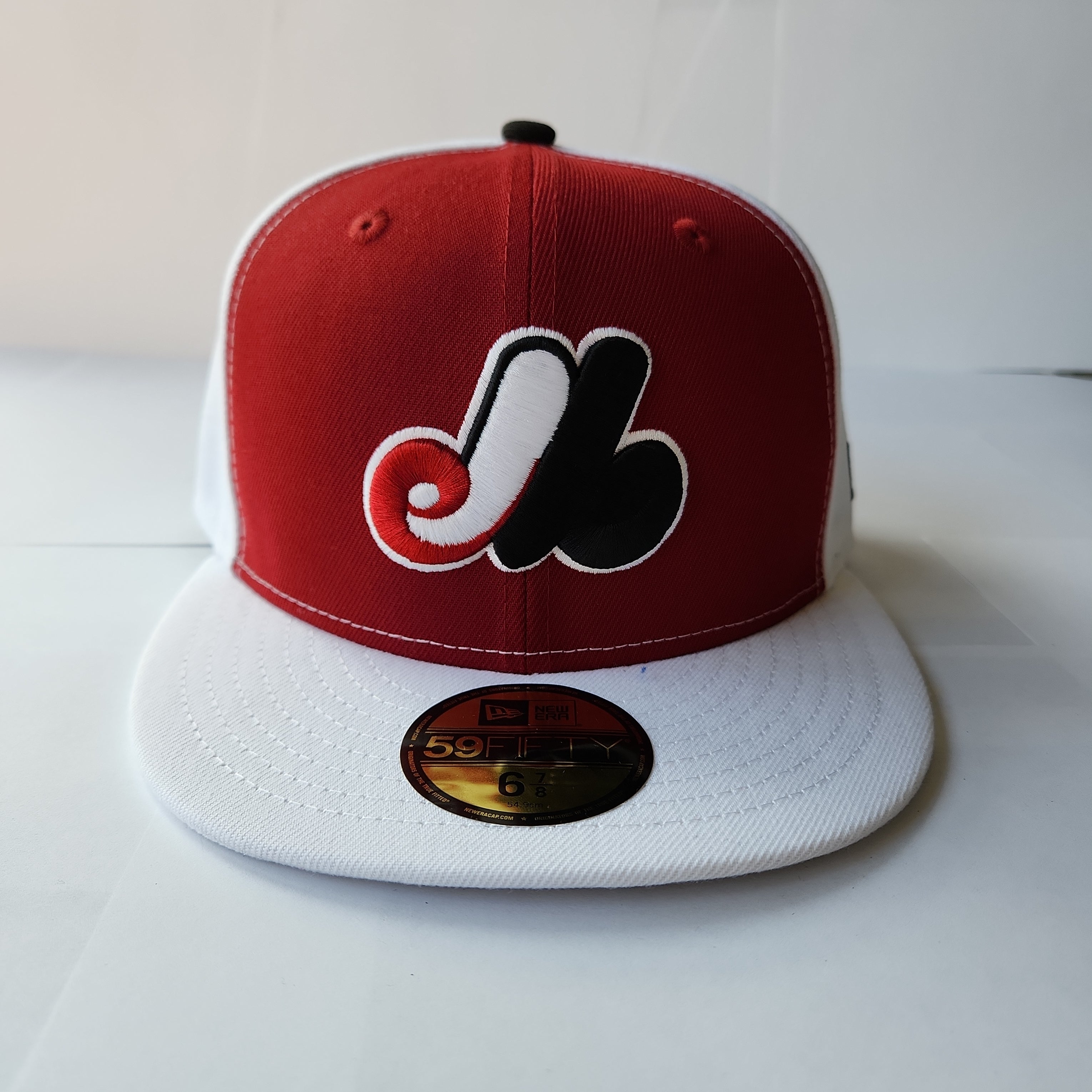 Casquette ajustée 59Fifty Cooperstown des Expos de Montréal New Era rouge/blanc pour hommes