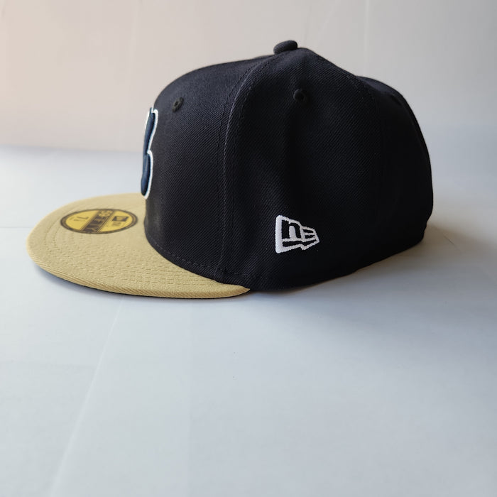 Montreal Expos MLB New Era Men's Navy/Gold 59Fifty 125th Anniversary Cooperstown Fitted Hat