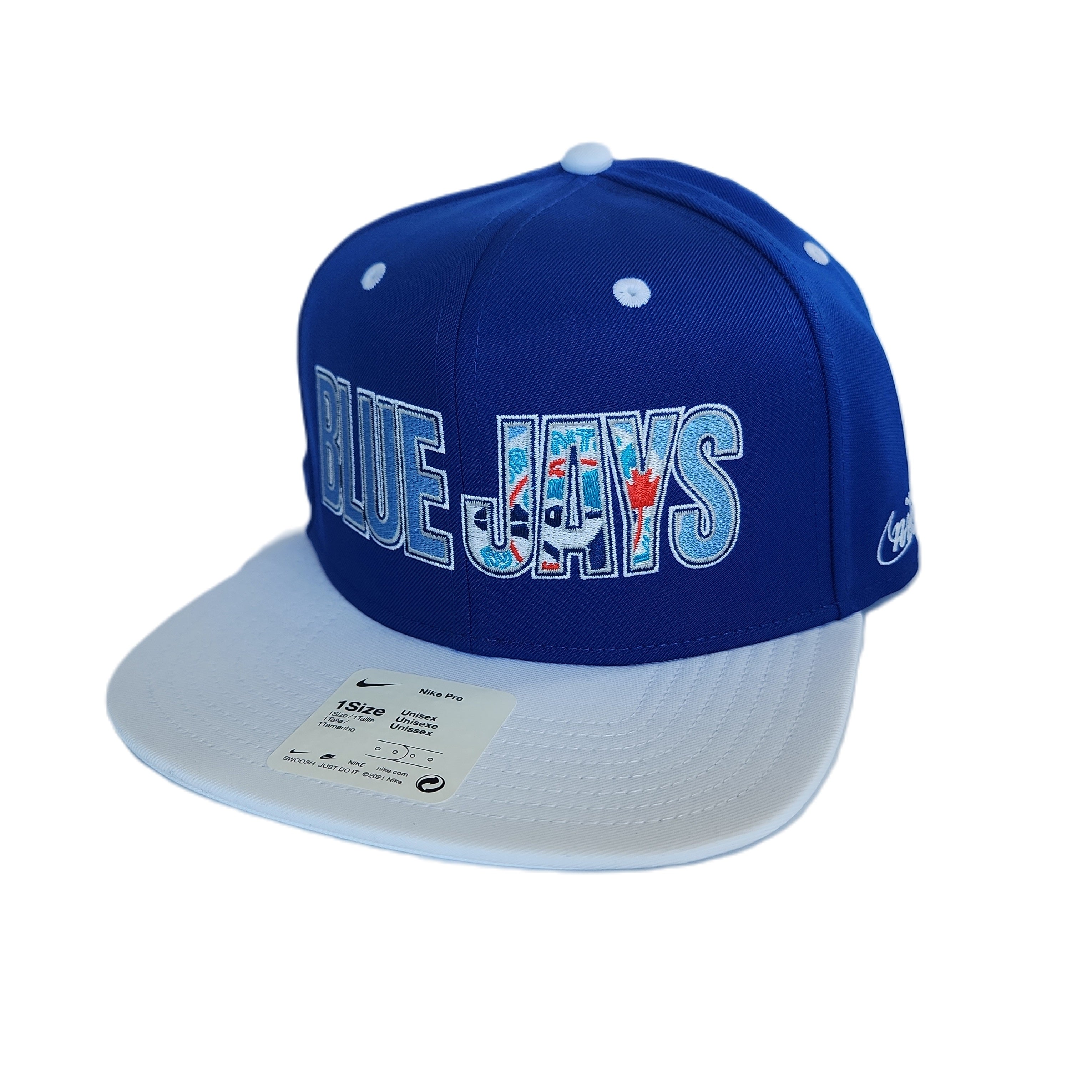 Toronto Blue Jays MLB Nike Cooperstown Pro Flat Brim Snapback pour hommes