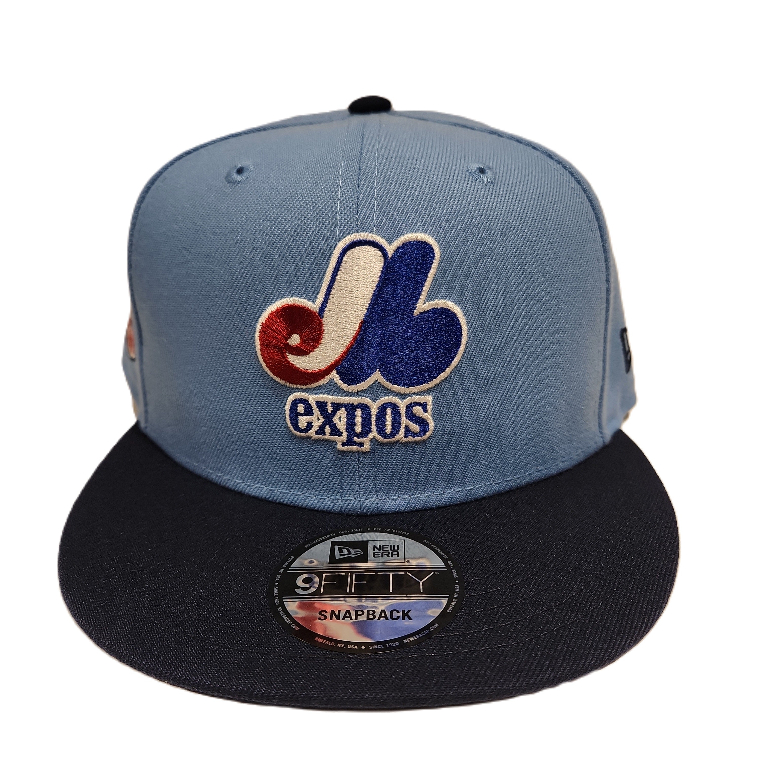 Expos de Montréal MLB New Era pour hommes bleu clair 9Fifty Cooperstown 1982 All Star Game Retro Uniform Snapback