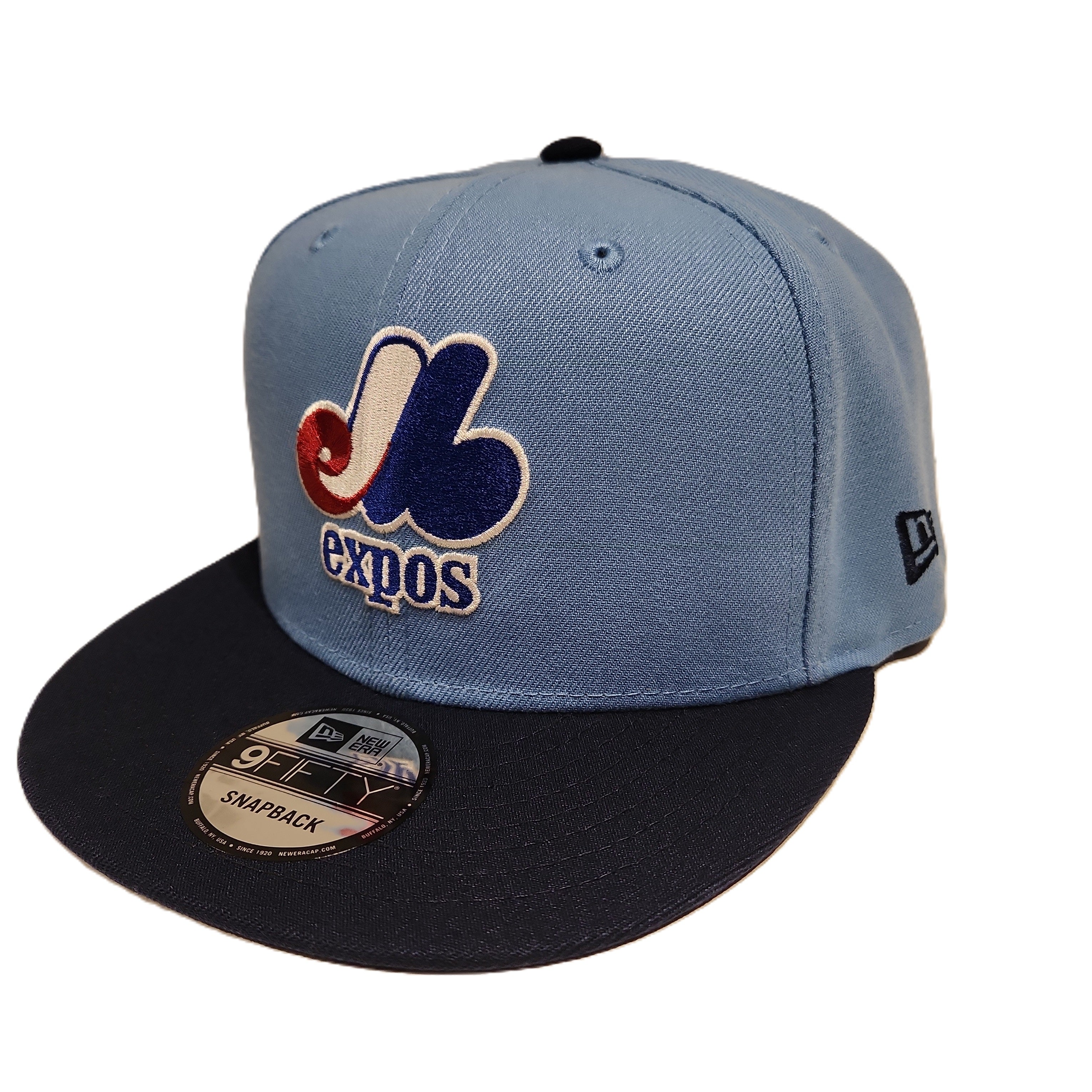 Expos de Montréal MLB New Era pour hommes bleu clair 9Fifty Cooperstown 1982 All Star Game Retro Uniform Snapback