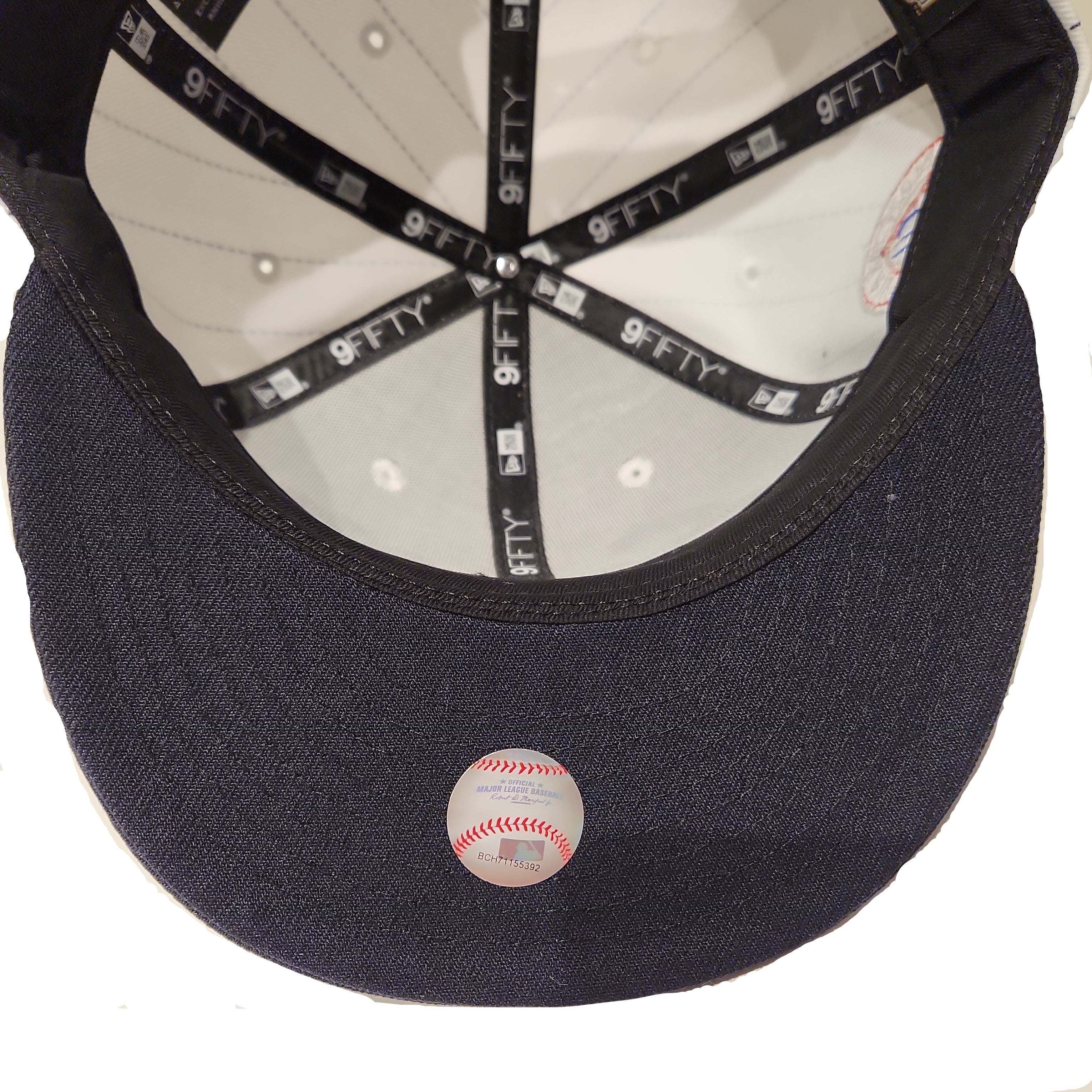 Expos de Montréal MLB New Era pour hommes, blanc 9Fifty Cooperstown Pinstripe Retro Uniform Snapback