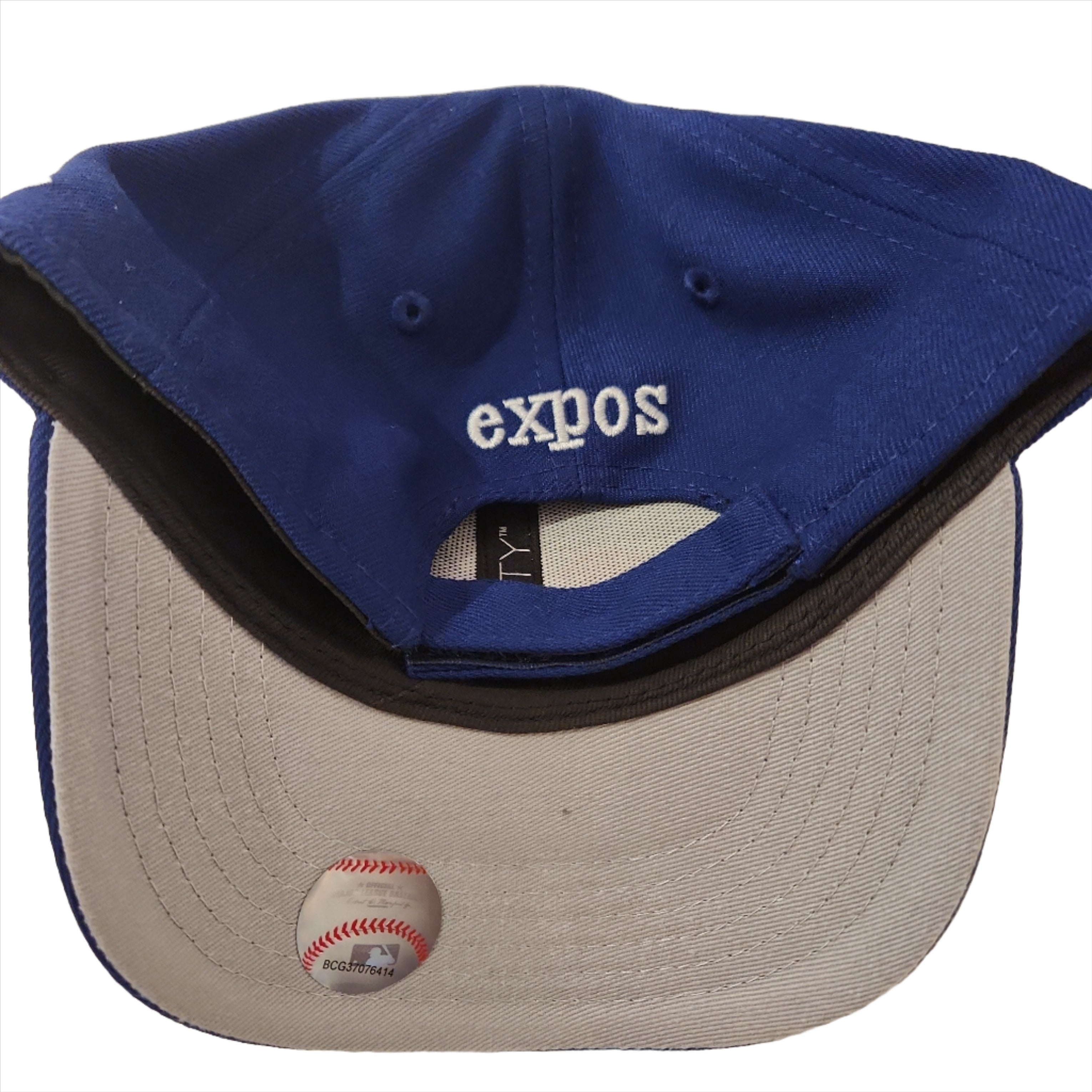 Casquette ajustable 9Forty bleu royal New Era des Expos de Montréal pour tout-petits