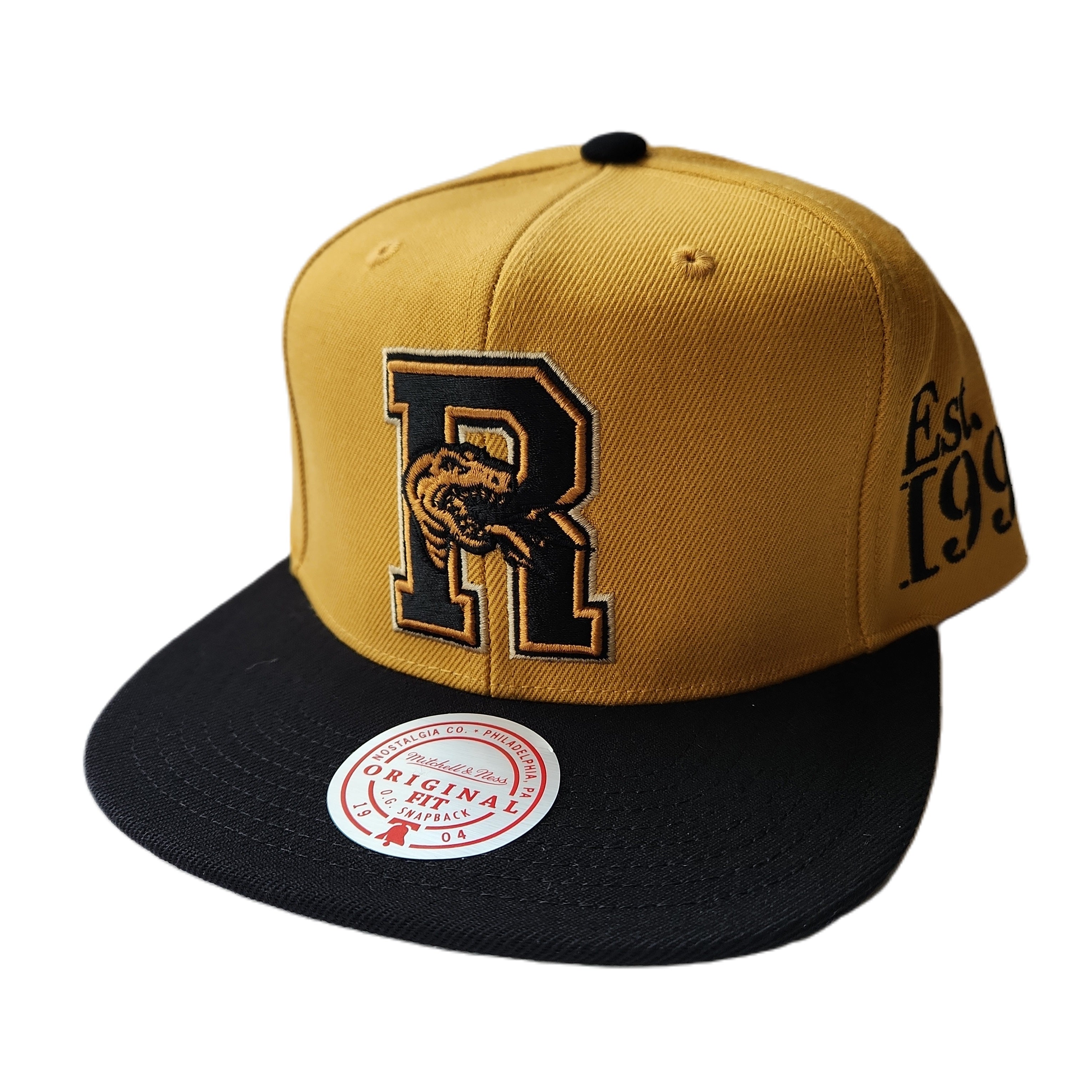 Toronto Raptors NBA Mitchell & Ness Men's Mustard Gym Stallion Snapback