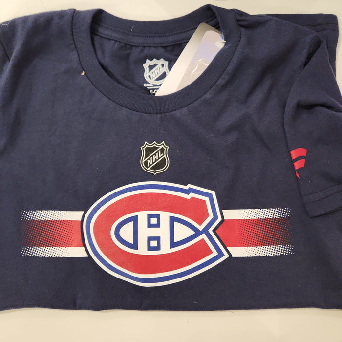 Montreal Canadiens NHL Fanatics Branded Youth Navy Authentic Pro Logo T-Shirt