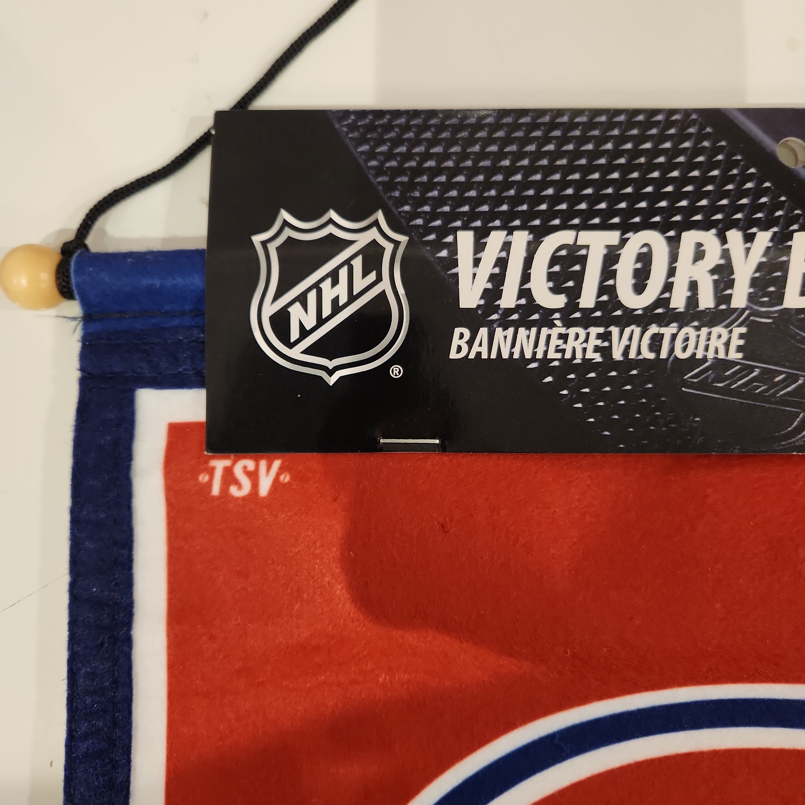 Bannière de l'équipe de la victoire en feutre des Canadiens de Montréal NHL TSV 12"x18"