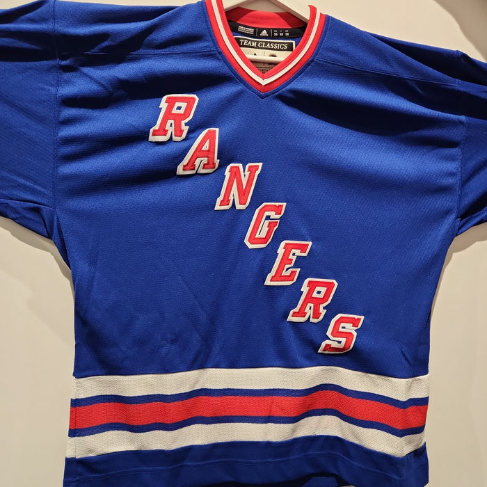 New York Rangers NHL Adidas Men's Royal Blue 1990 Team Classics Vintage Authentic Jersey