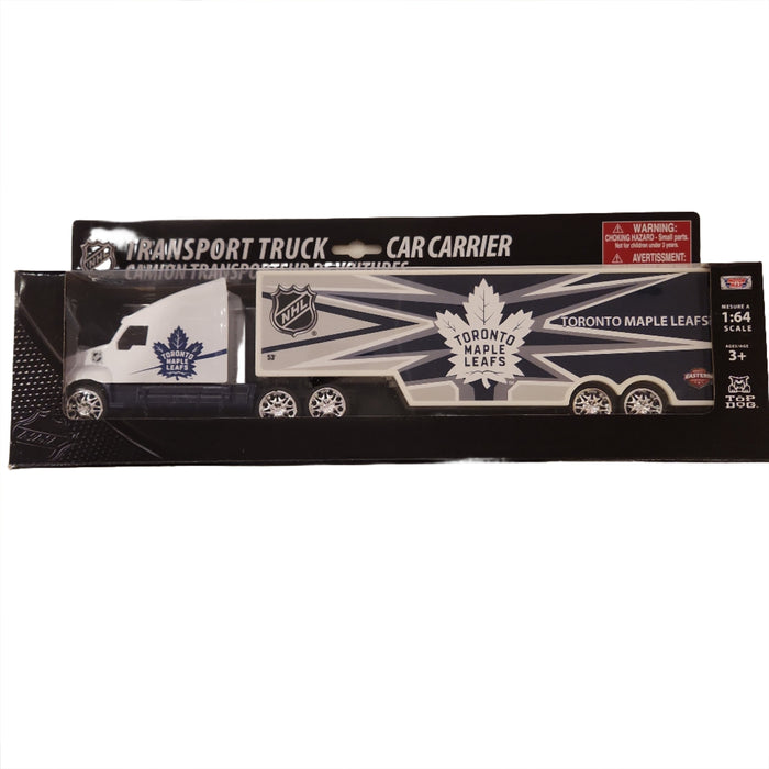 Toronto Maple Leafs NHL Top Dog 1:64 Transport Truck Car Carrier