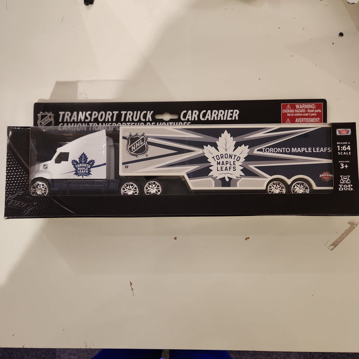 Toronto Maple Leafs NHL Top Dog 1:64 Transport Truck Car Carrier