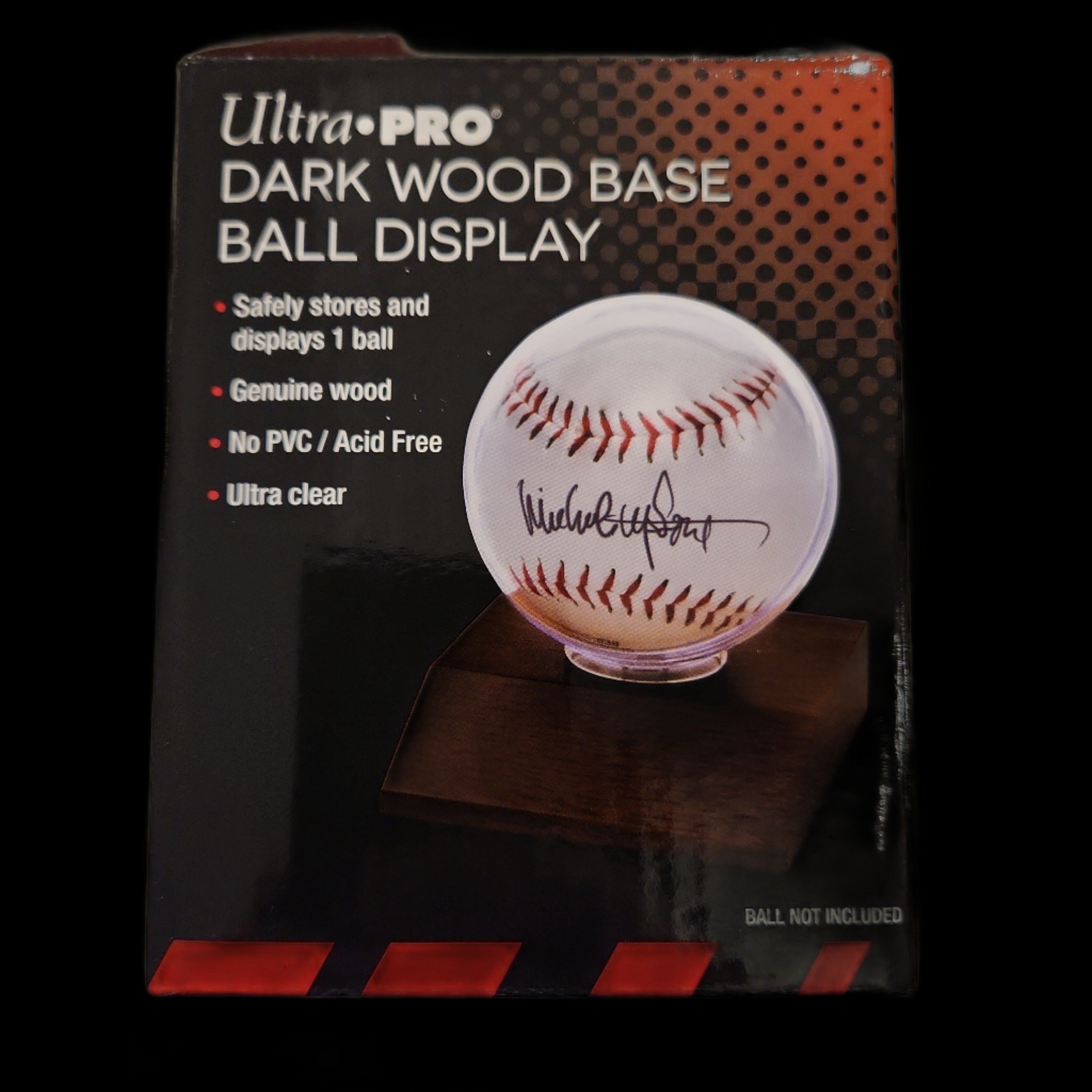 Ultra Pro Baseball Holder Wood Base