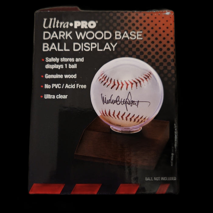 Ultra Pro Baseball Holder Wood Base