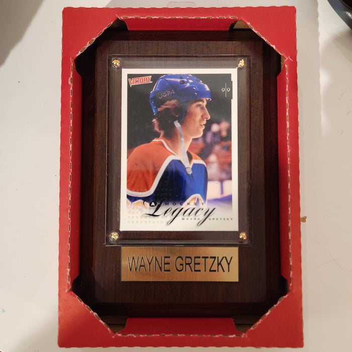 Wayne Gretzky Edmonton Oilers NHL 4x6 Hockey Player Card With Plaque