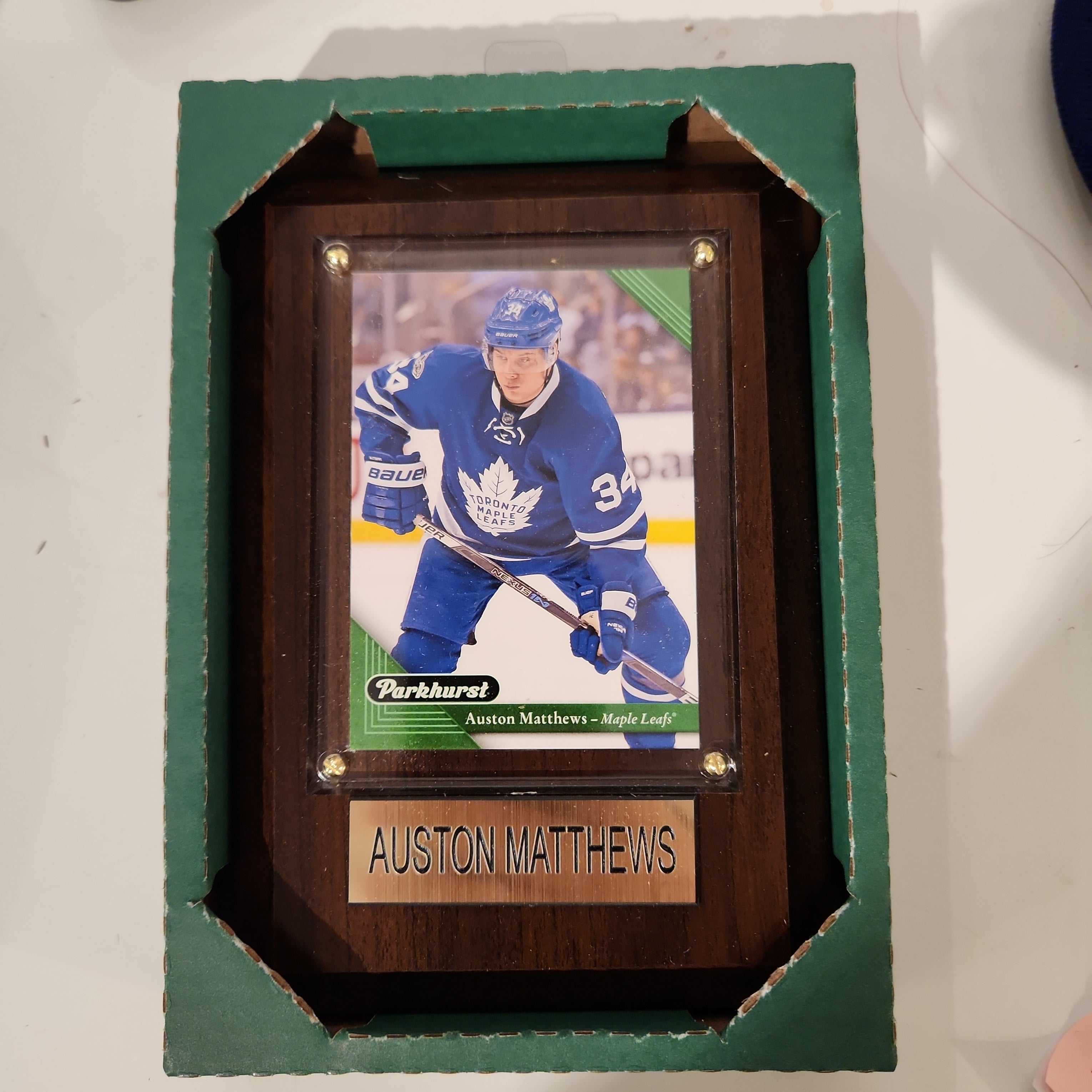 Auston Matthews Toronto Maple Leafs NHL Carte de joueur de hockey 4x6 avec plaque