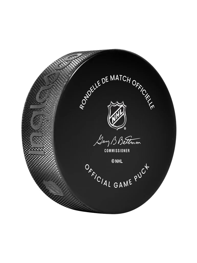 NHL Inglasco 32 équipes 2023-24 rondelles de jeu officielles plaque murale de rondelle de hockey