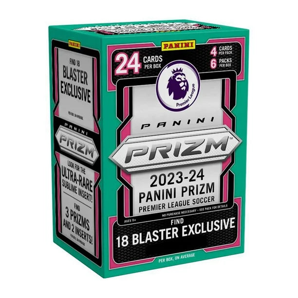 Cartes à collectionner Panini Prizm de la Premier League anglaise de football 2023-2024 