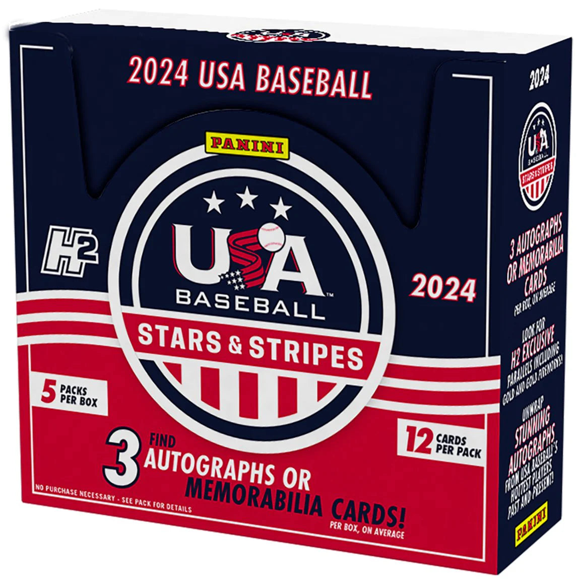 Cartes à collectionner Panini Stars &amp; Stripe H2 Hobby Box USA Baseball 2024