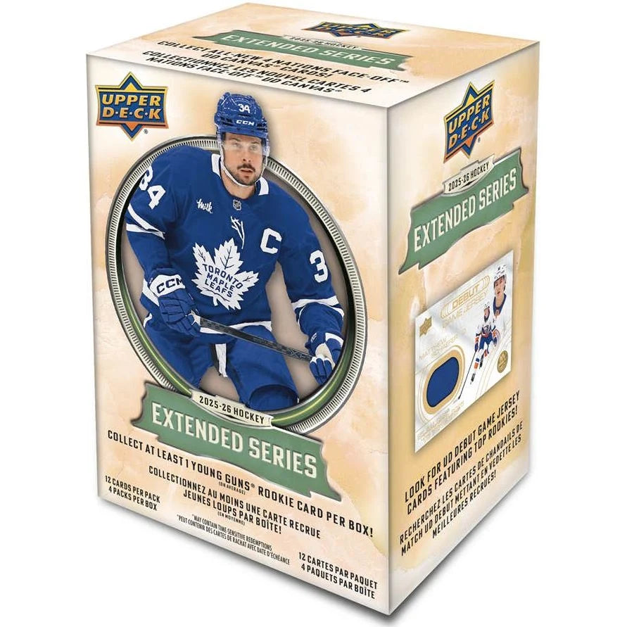NHL Upper Deck 2025-2026 Hockey Cards Extended Series Blaster