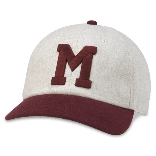 Montreal Maroons NHL American Needle Men's Ivory Maroon Vintage Archive Legend Adjustable