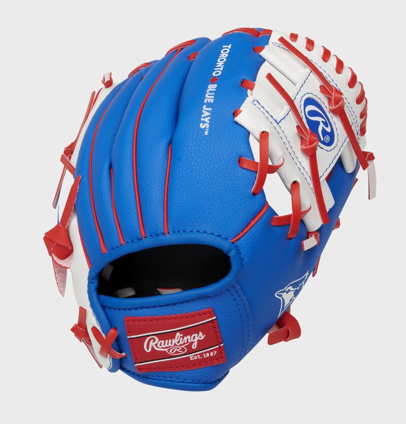 Gant de baseball avec logo de l'équipe pour jeunes des Blue Jays de Toronto MLB Rawlings de 10 pouces