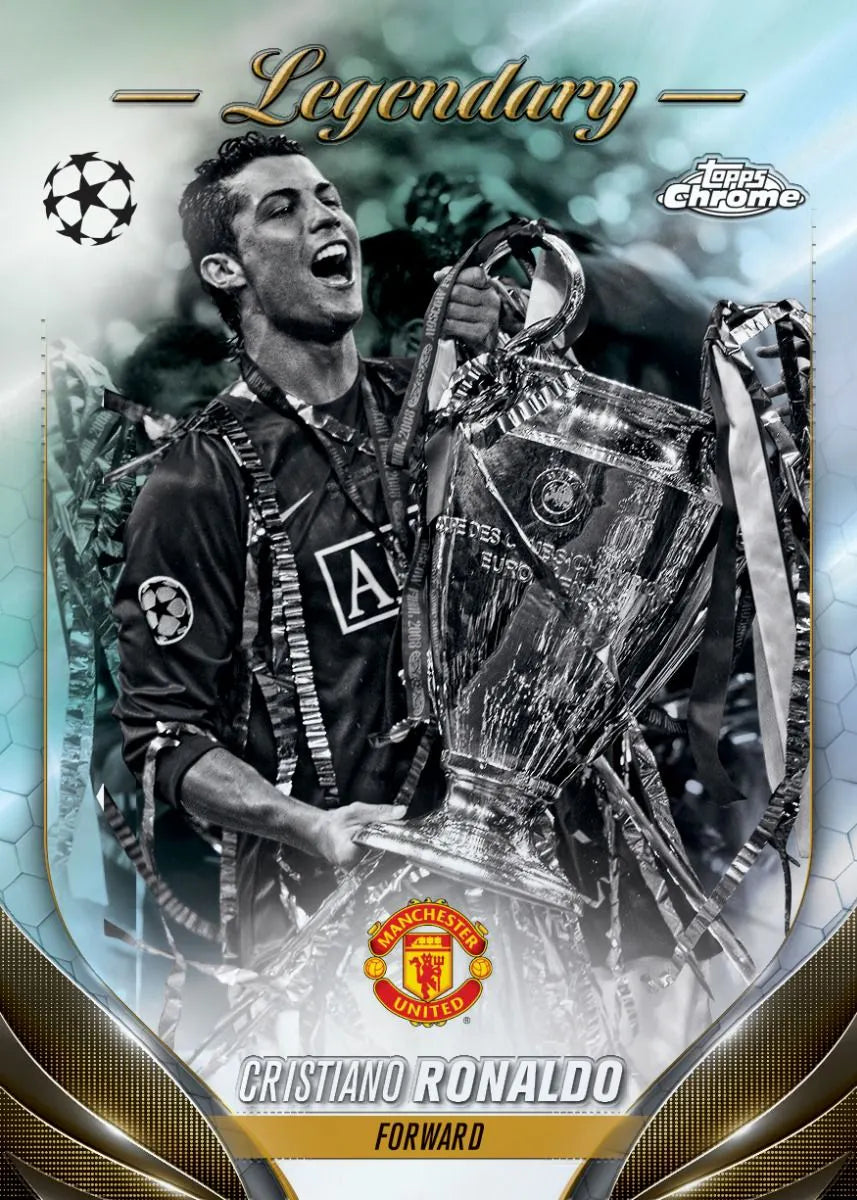 Coffret de loisirs de football des compétitions de clubs de l'UEFA Topps 23/2024 Chrome