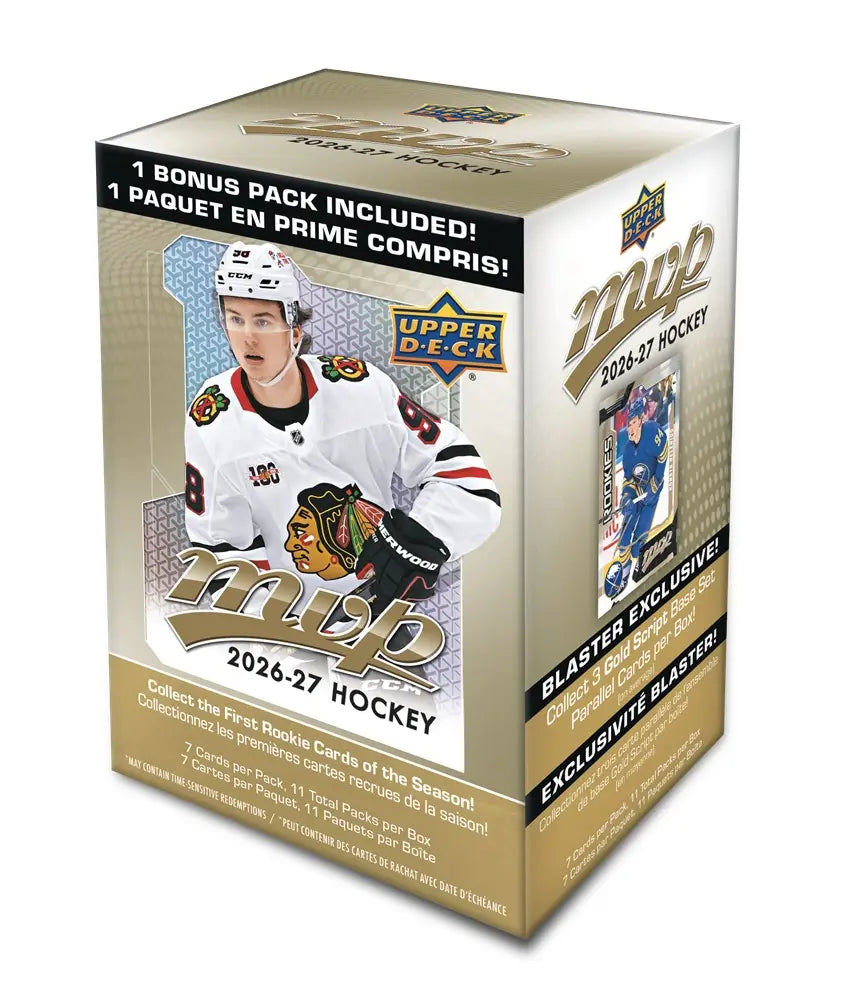 NHL Upper Deck MVP Hockey 2026-2027 Blaster Box Trading Cards