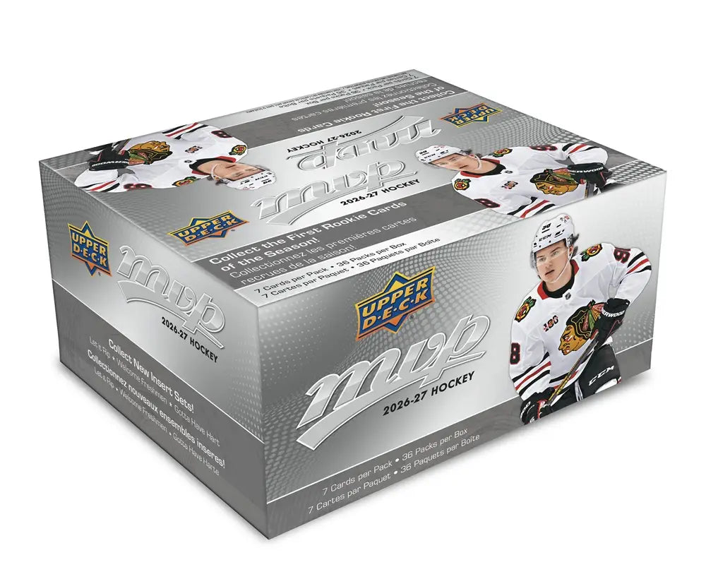 NHL Upper Deck MVP Hockey 2026-2027 Retail Box Trading Cards