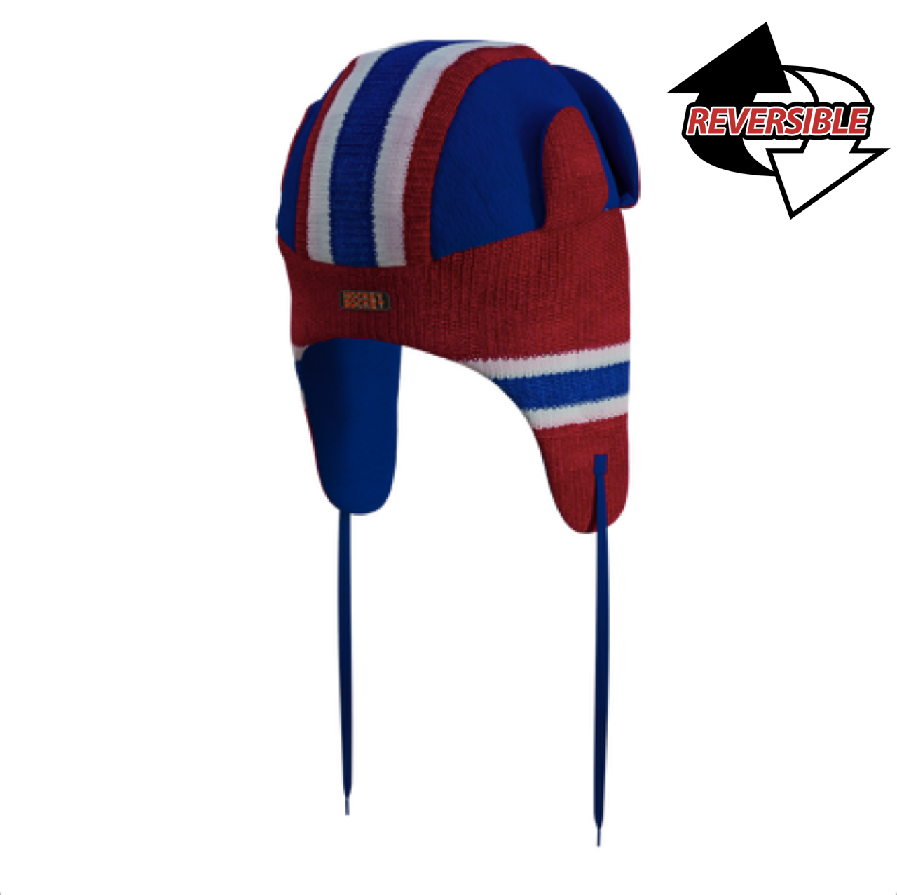 Montreal Canadiens NHL Hockey Sockey Men's Red Reversible Trapper