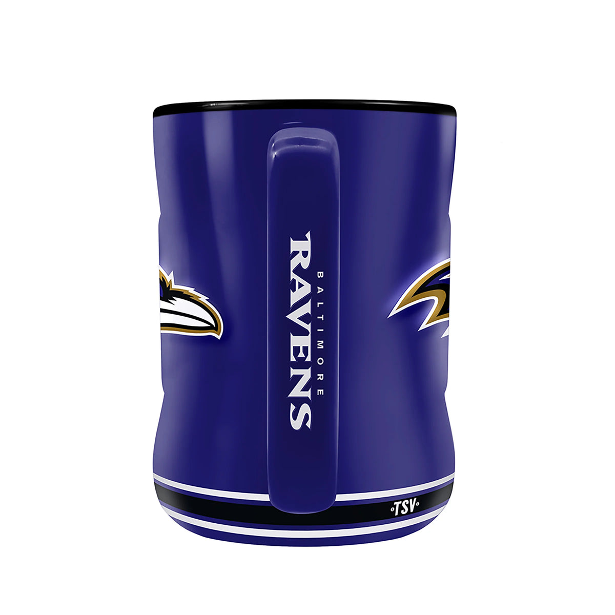 Baltimore Ravens NFL TSV 14oz Purple Team Crest Sculpted Mug