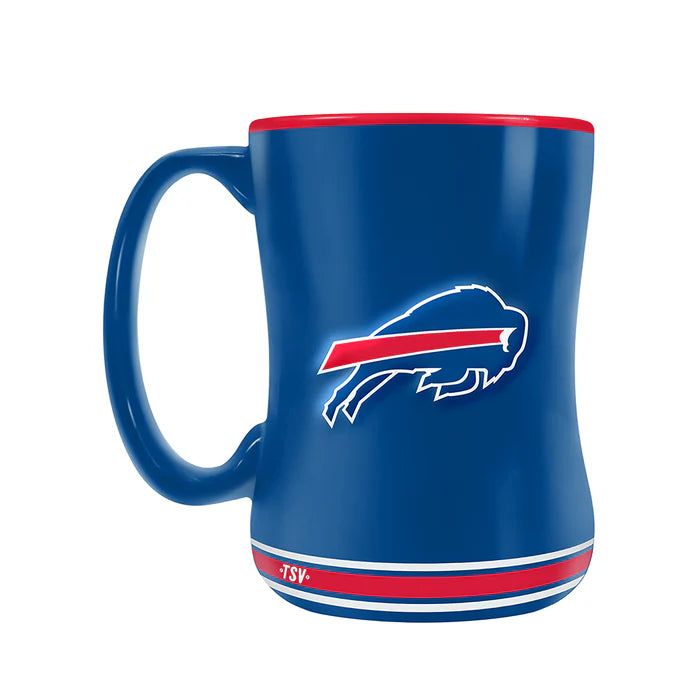 Buffalo Bills NFL TSV 14oz Royal Team Crest Sculpted Mug