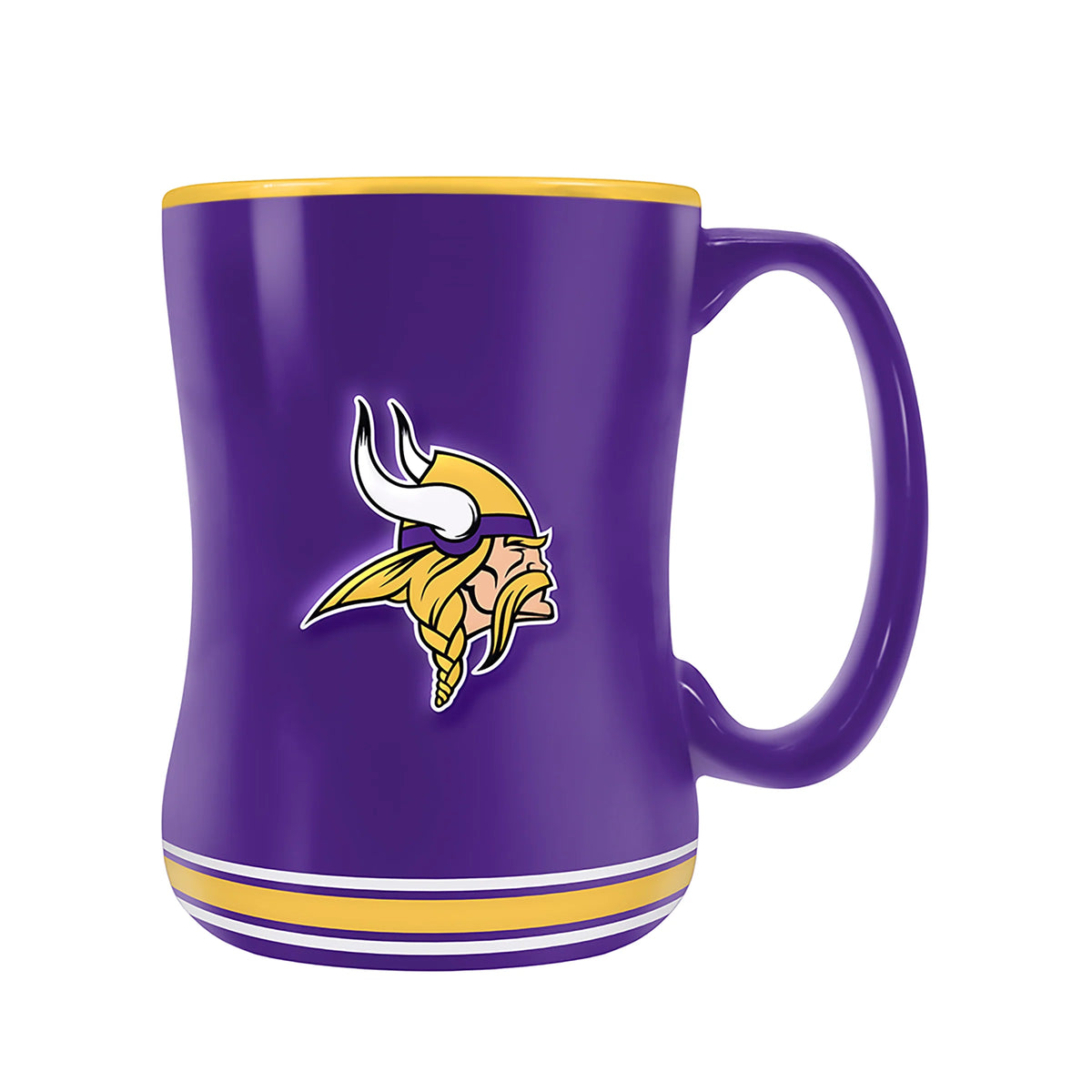 Minnesota Vikings  NFL TSV 14oz Purple Team Crest Sculpted Coffee Mug