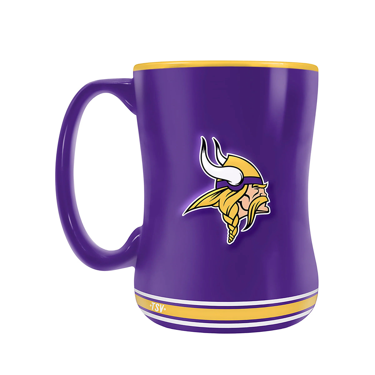 Minnesota Vikings  NFL TSV 14oz Purple Team Crest Sculpted Coffee Mug