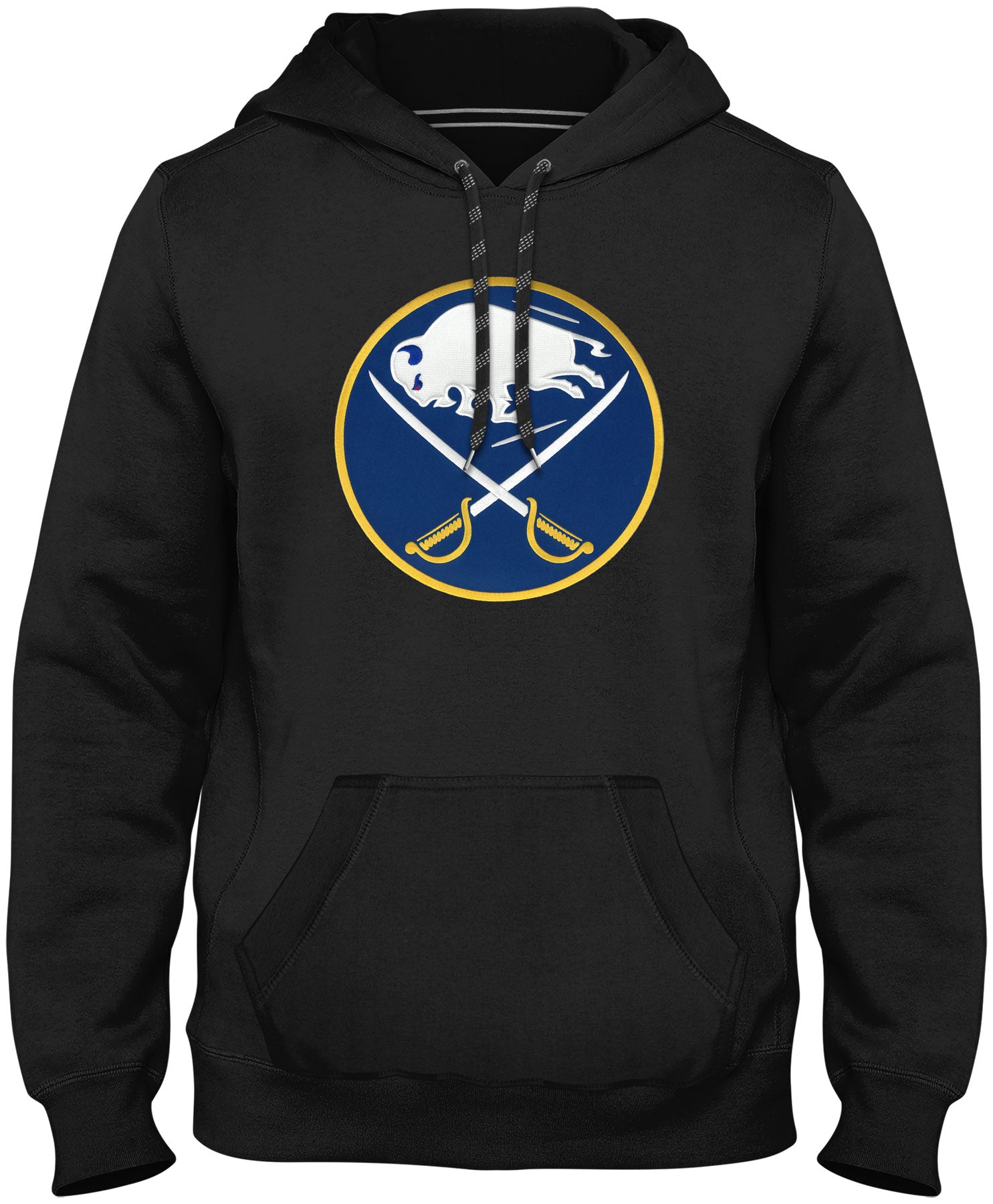 Buffalo Sabres NHL Bulletin Sweat à capuche noir avec logo en sergé Express pour hommes