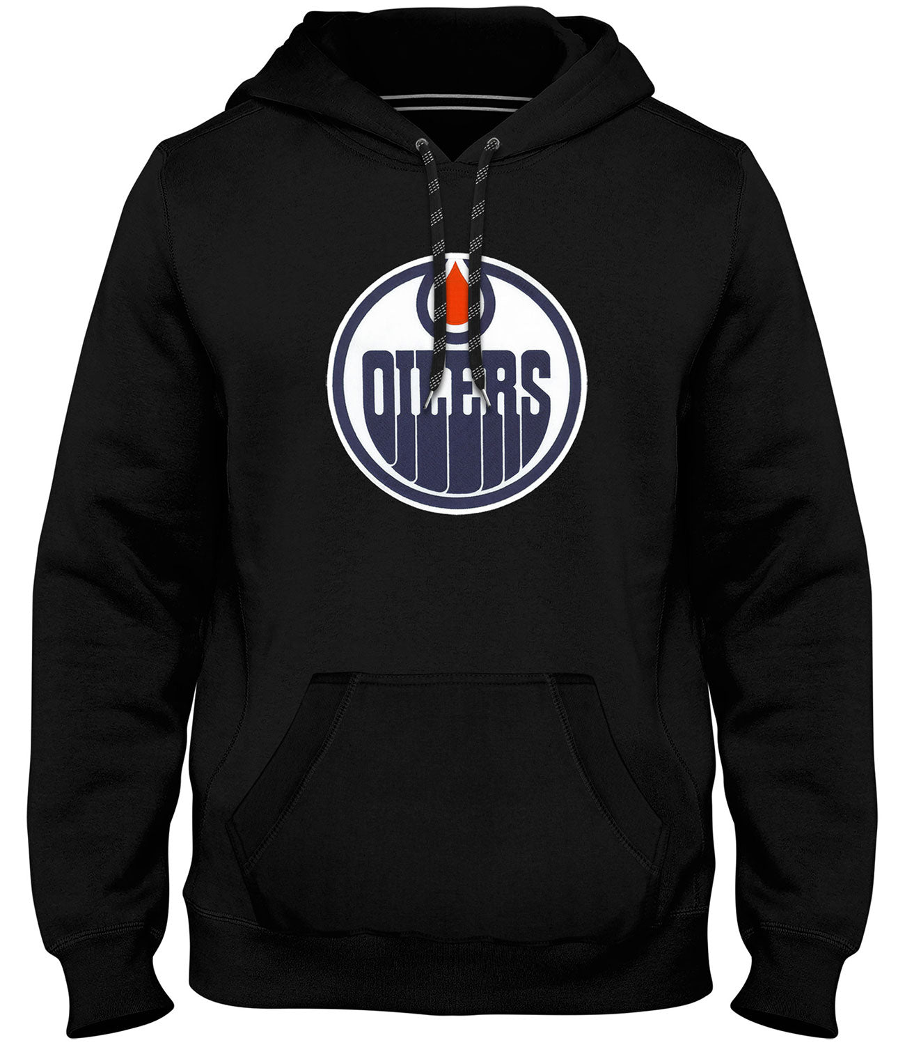 Sweat à capuche en sergé noir avec logo Express pour homme des Oilers d'Edmonton NHL Bulletin