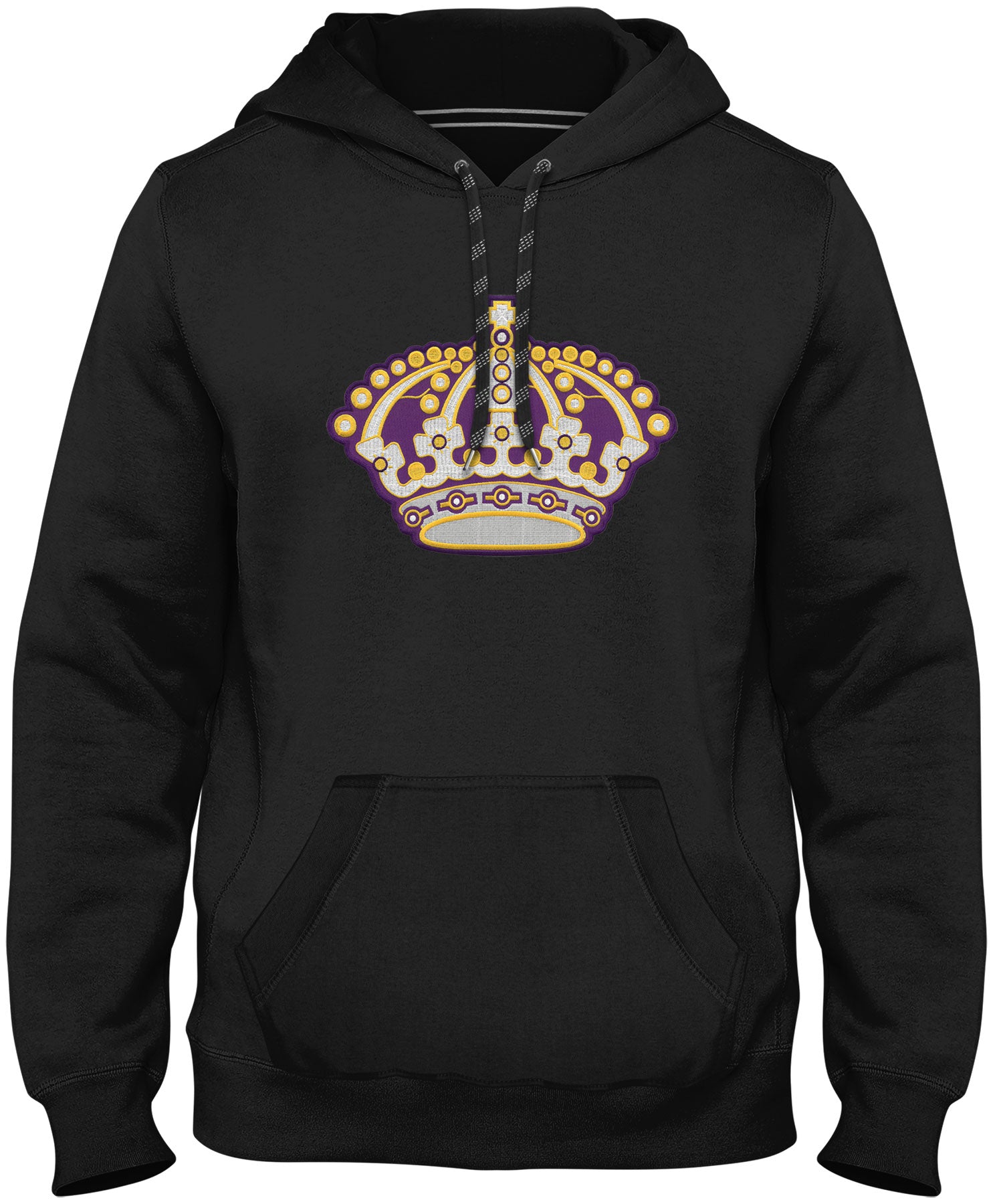 Los Angeles Kings NHL Bulletin Men's Black Express Twill Logo Hoodie