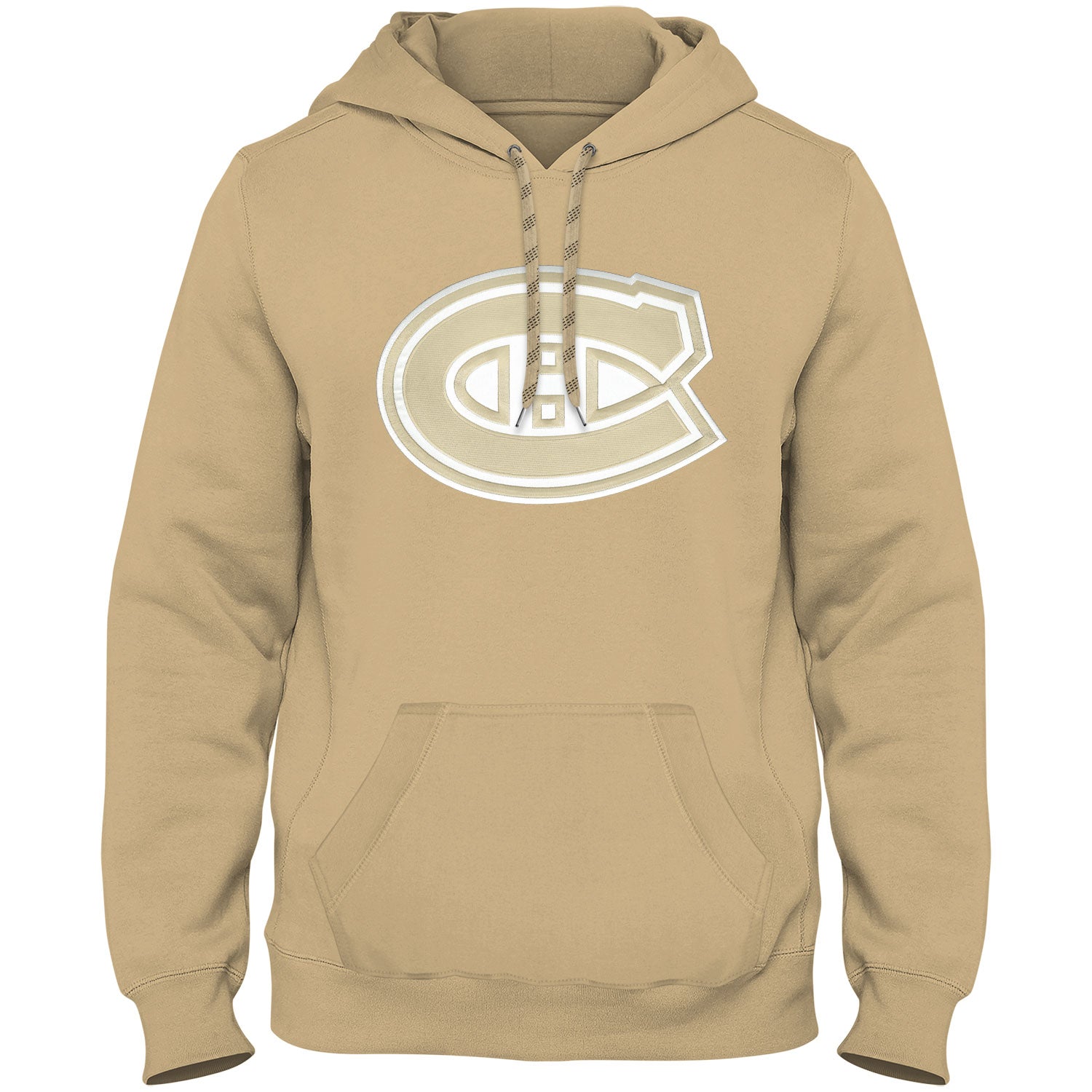 Sweat à capuche à logo en sergé ton sur ton couleur blé des Canadiens de Montréal (NHL Bulletin)