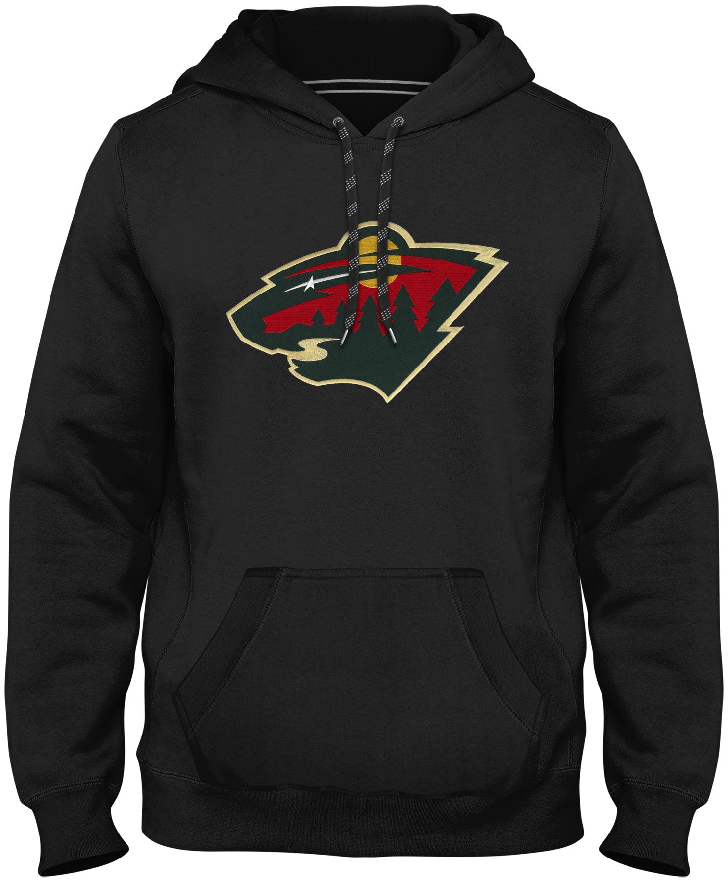 Minnesota Wild NHL Bulletin Men's Black Express Twill Logo Hoodie