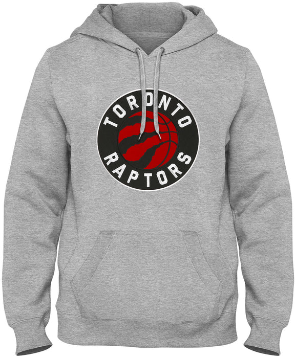 Toronto Raptors NBA Bulletin Men's Athletic Grey Express Twill Logo Hoodie