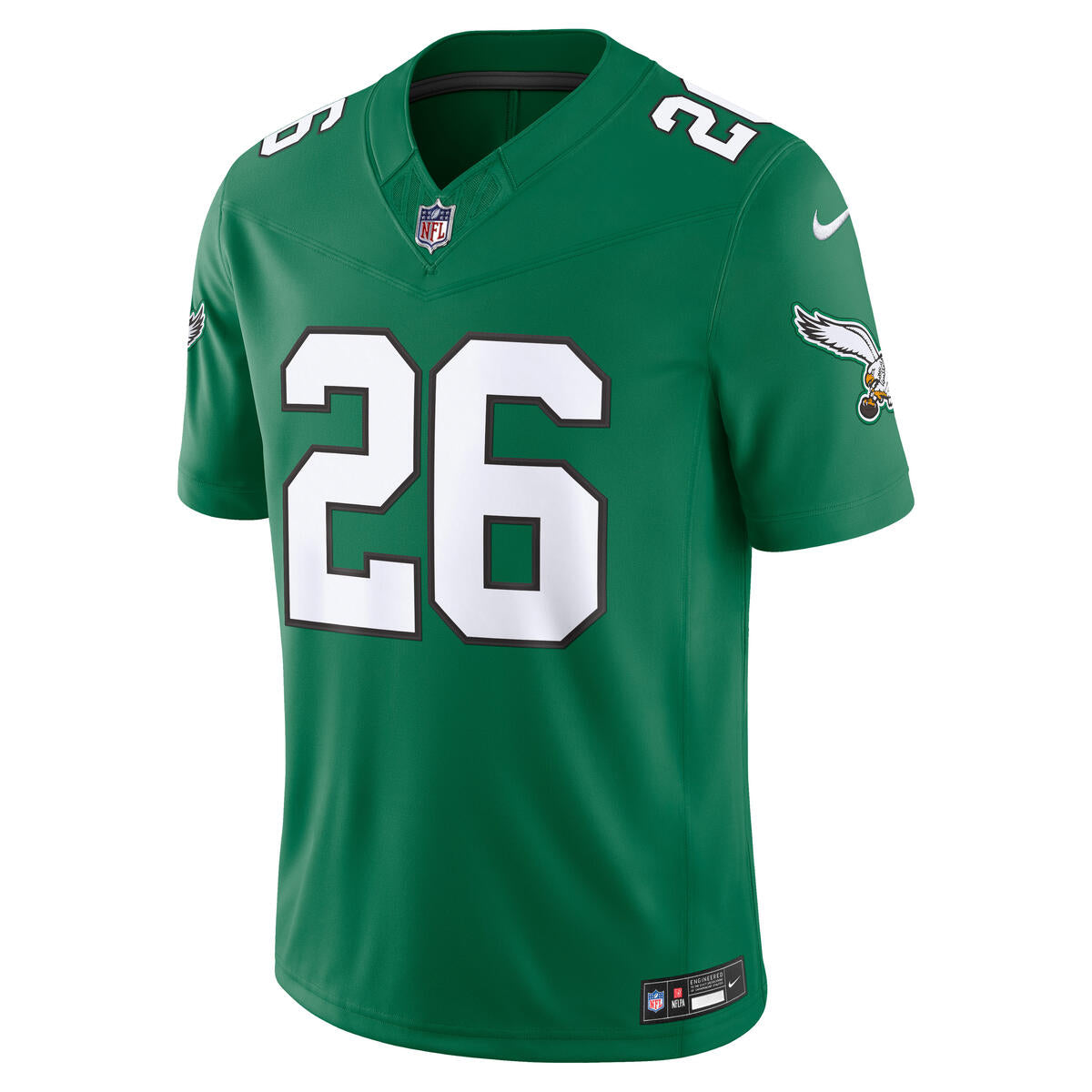 Saquon Barkley Philadelphia Eagles NFL Nike Men's Kelly Green Vapor F.U.S.E. Alternate Player Sewn Jersey