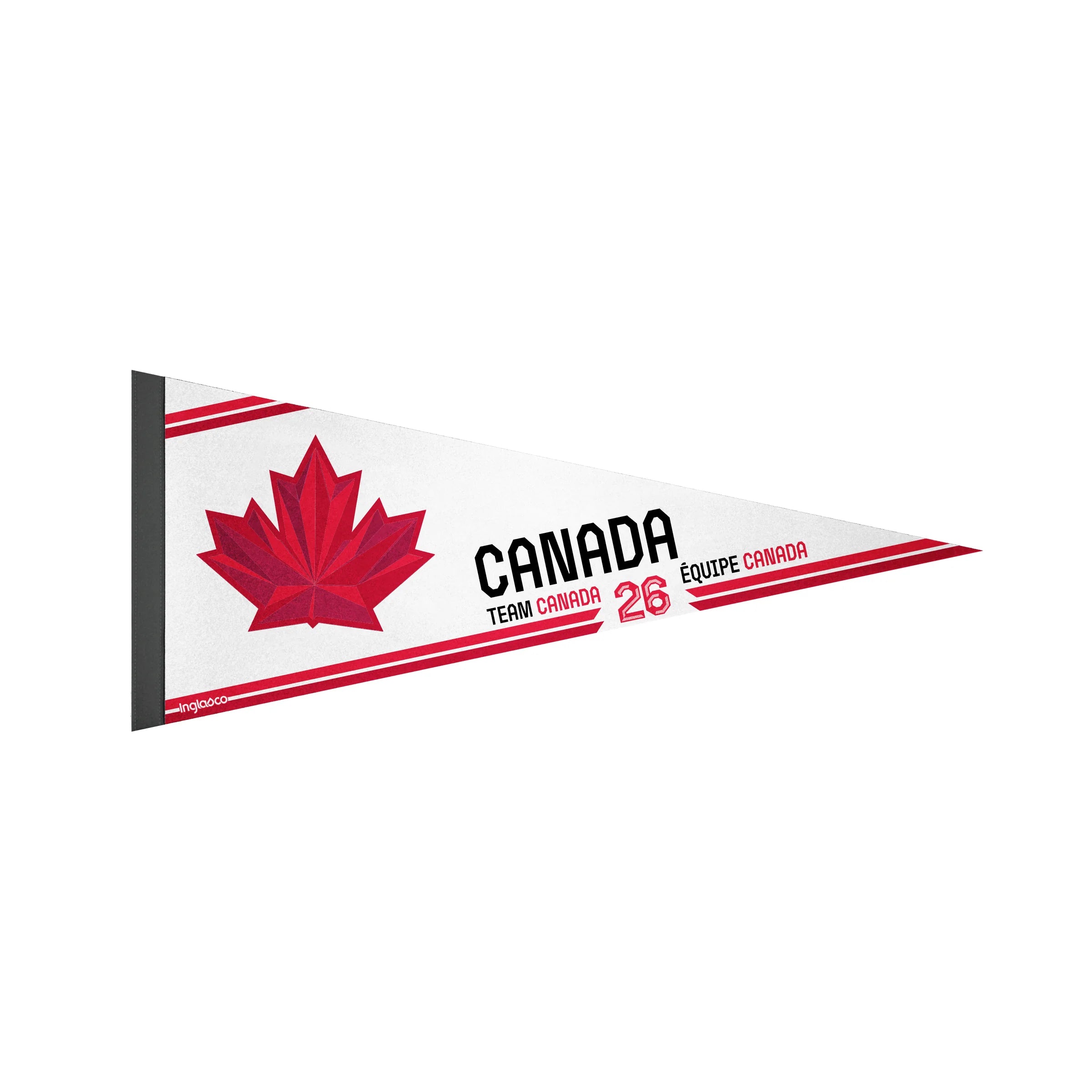 Fanion de collection Hockey Canada IIHF Inglasco 2026 Jeux olympiques d'hiver